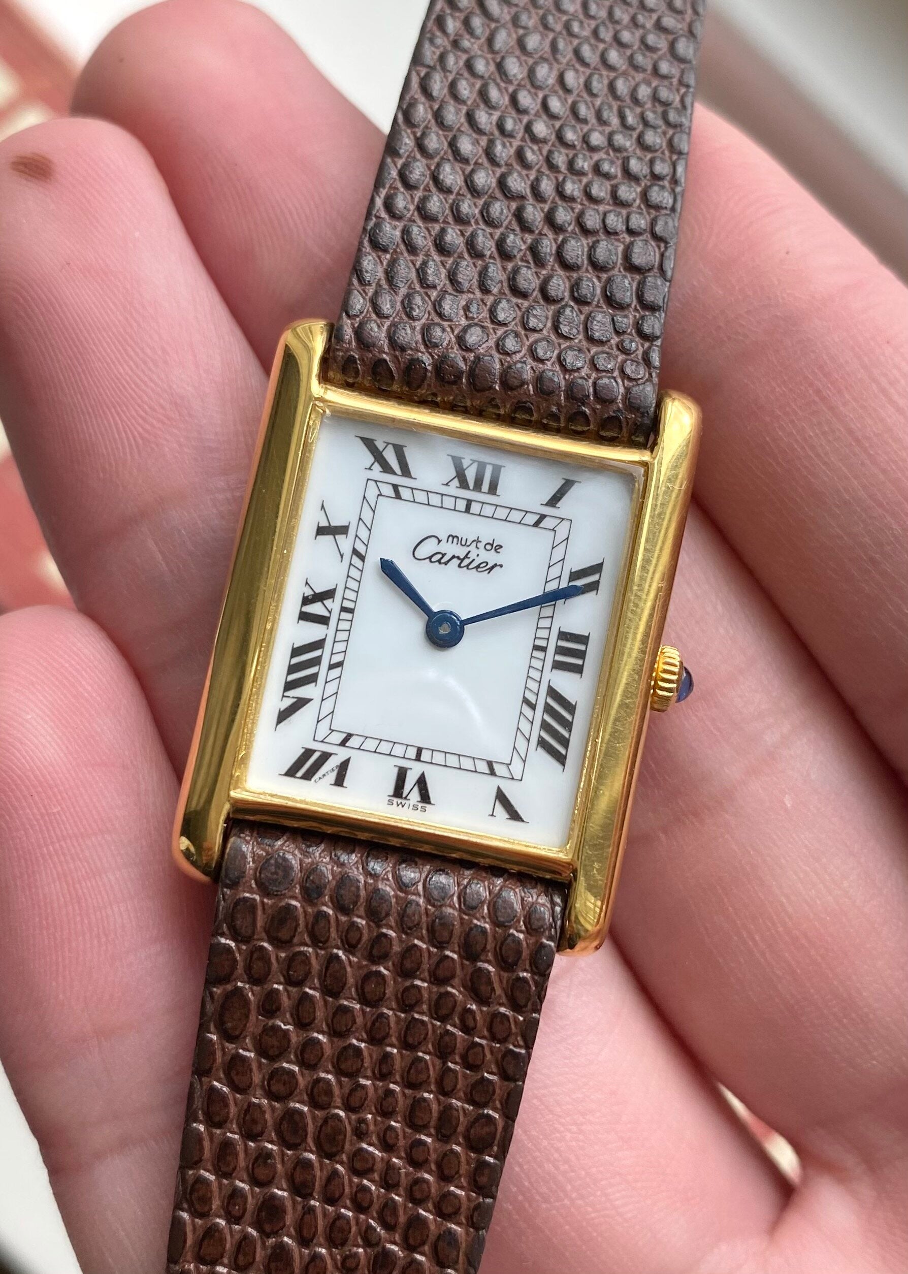 Must de Cartier Tank — White Roman Numerals