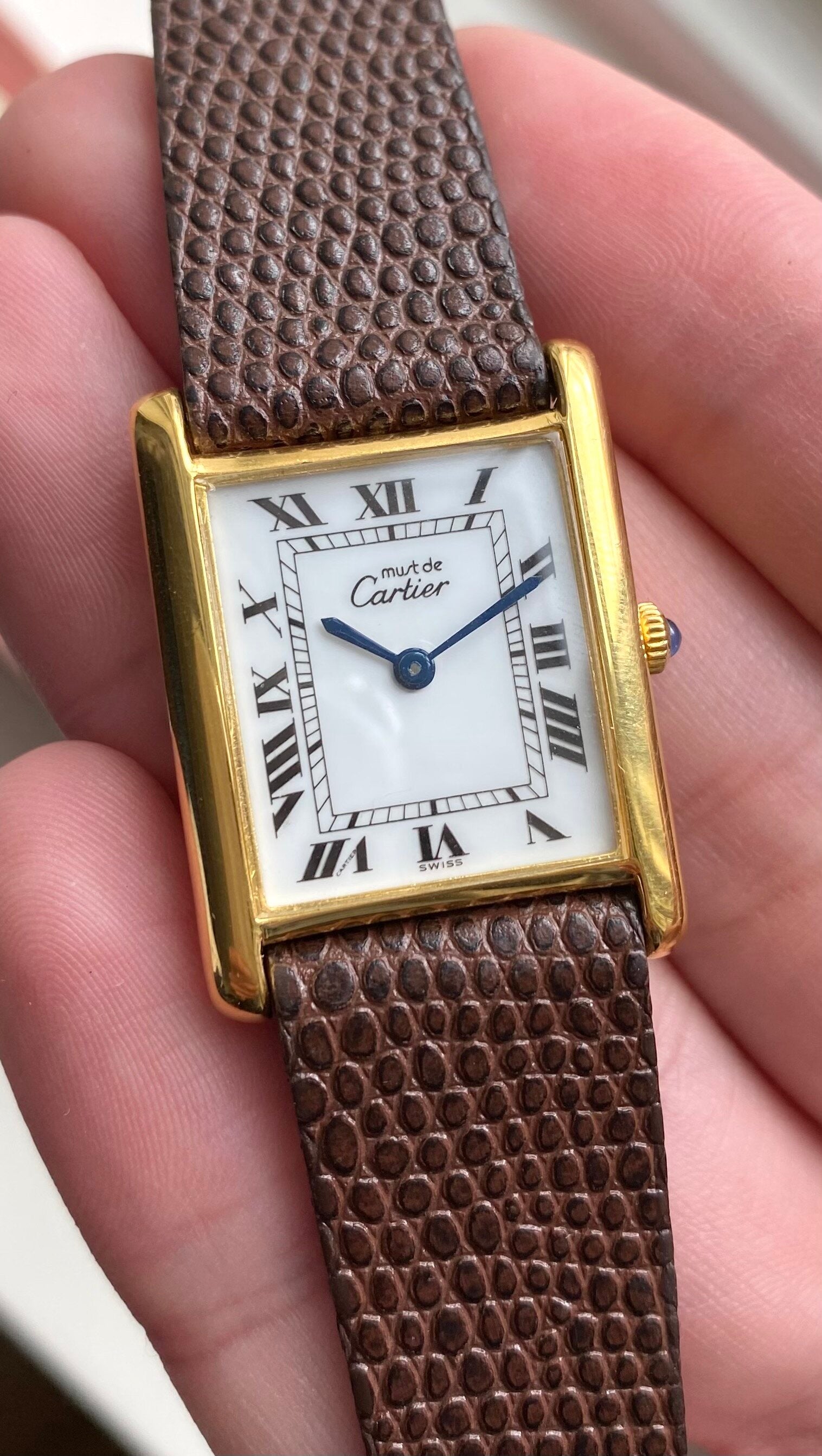 Must de Cartier Tank — White Roman Numerals