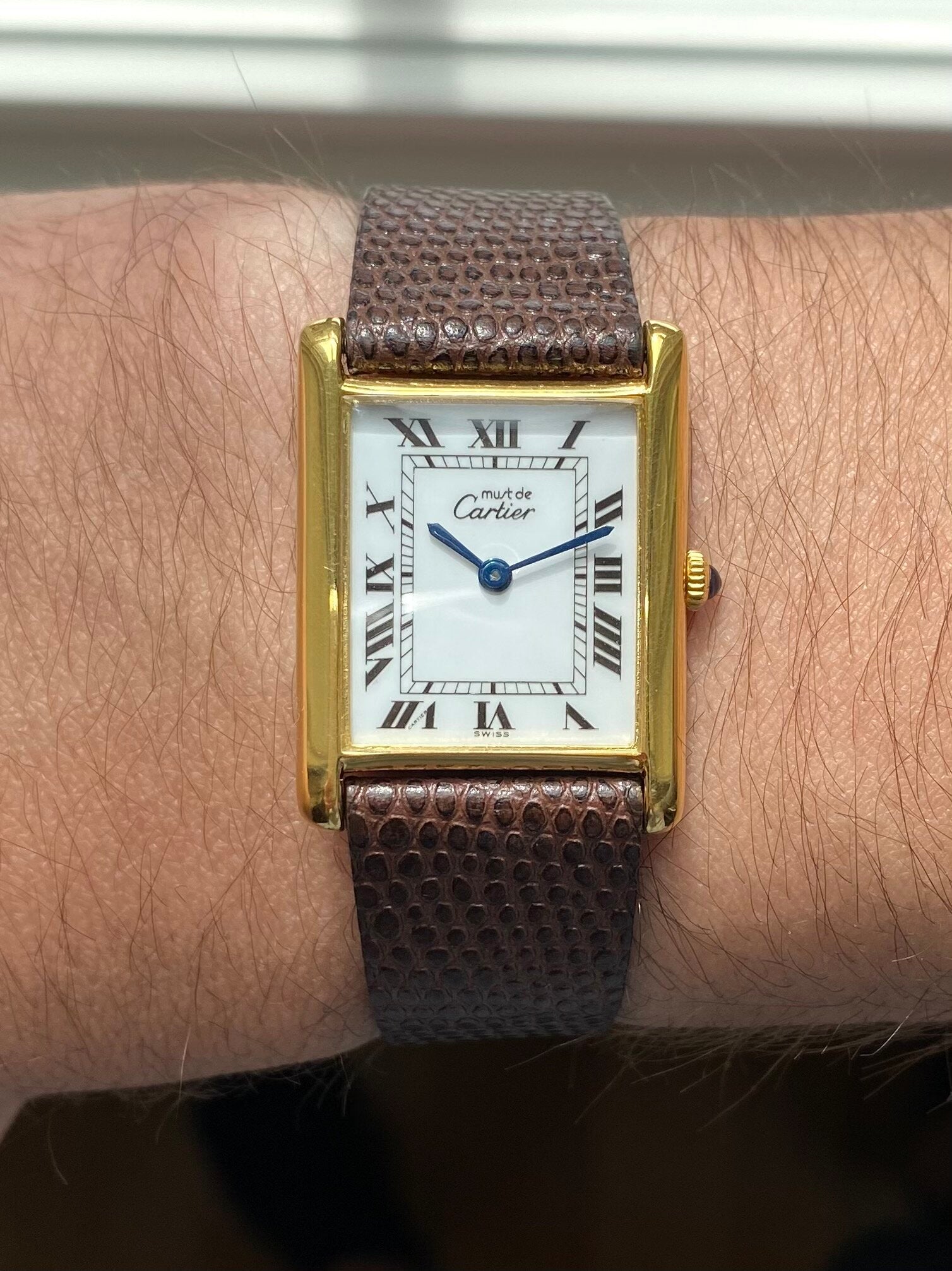 Must de Cartier Tank — White Roman Numerals