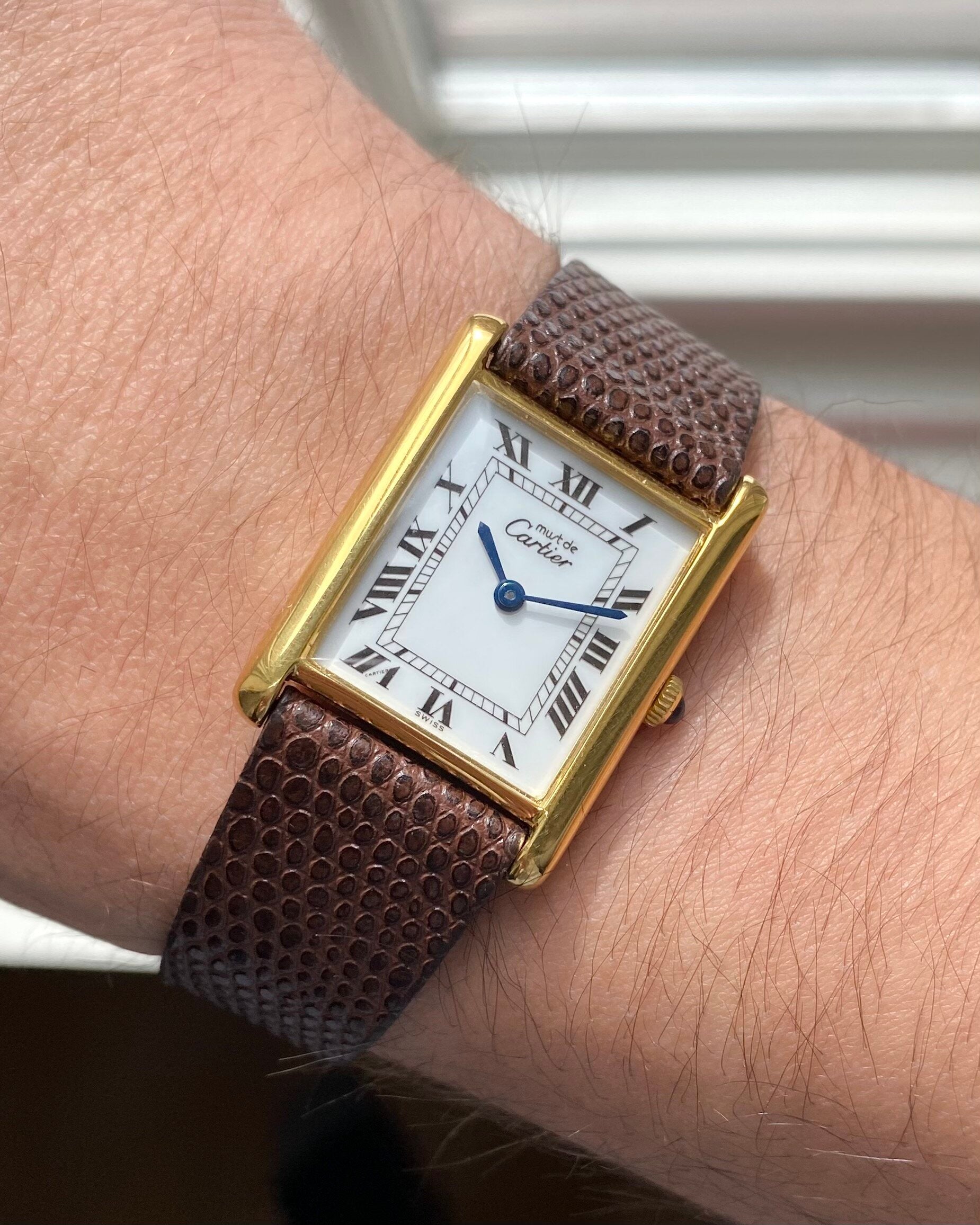 Must de Cartier Tank — White Roman Numerals