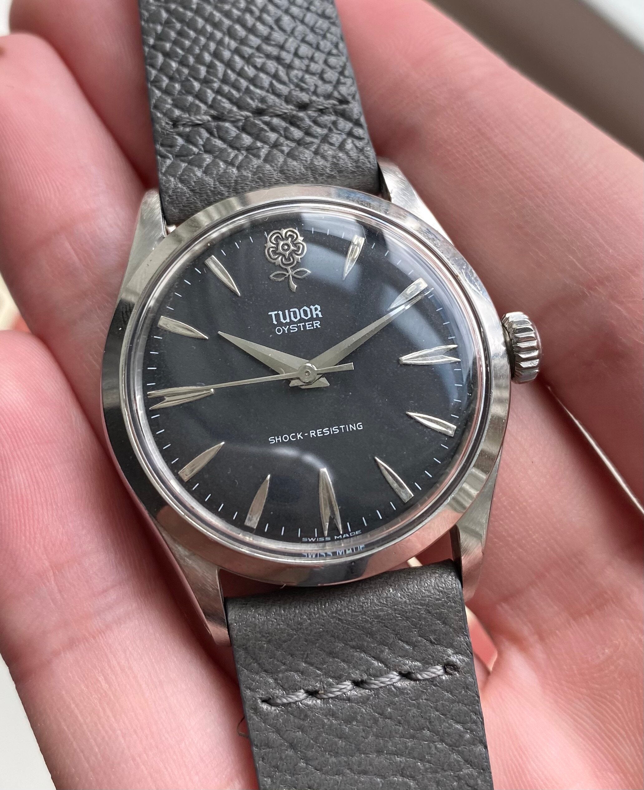 Tudor Oyster — Rose Dial