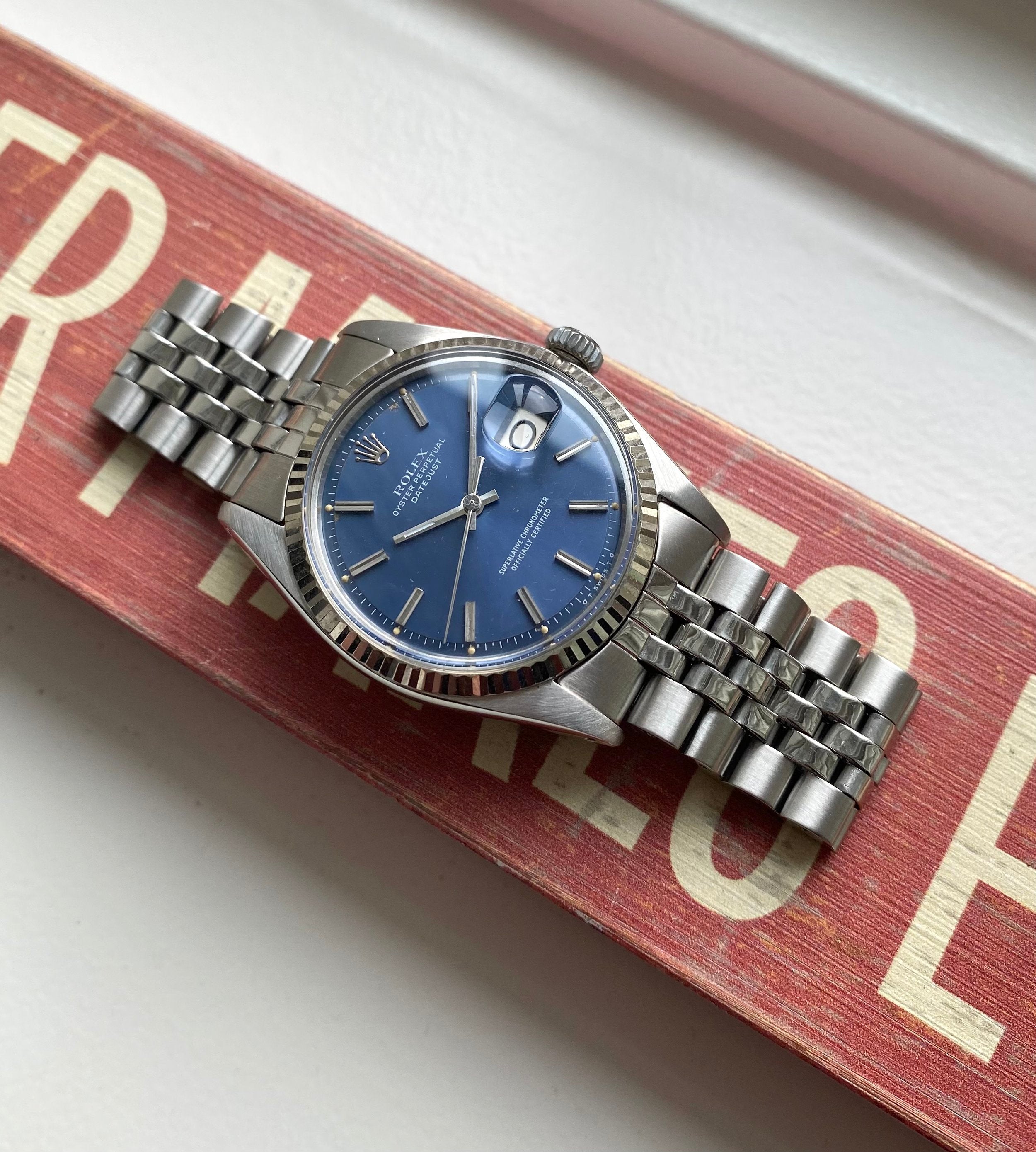 Rolex Datejust ref. 1601 — Blue Sigma Dial