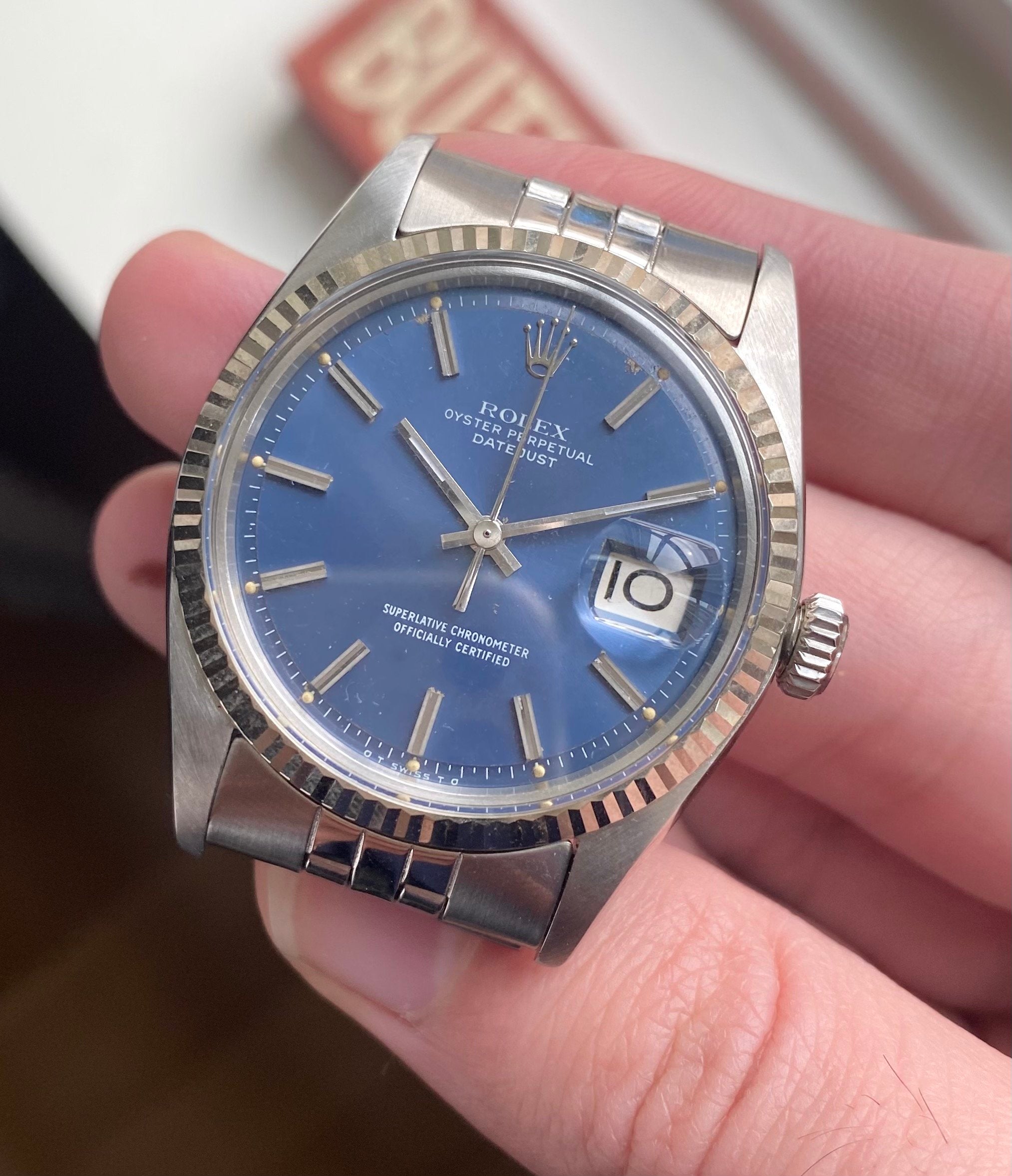 Rolex Datejust ref. 1601 — Blue Sigma Dial