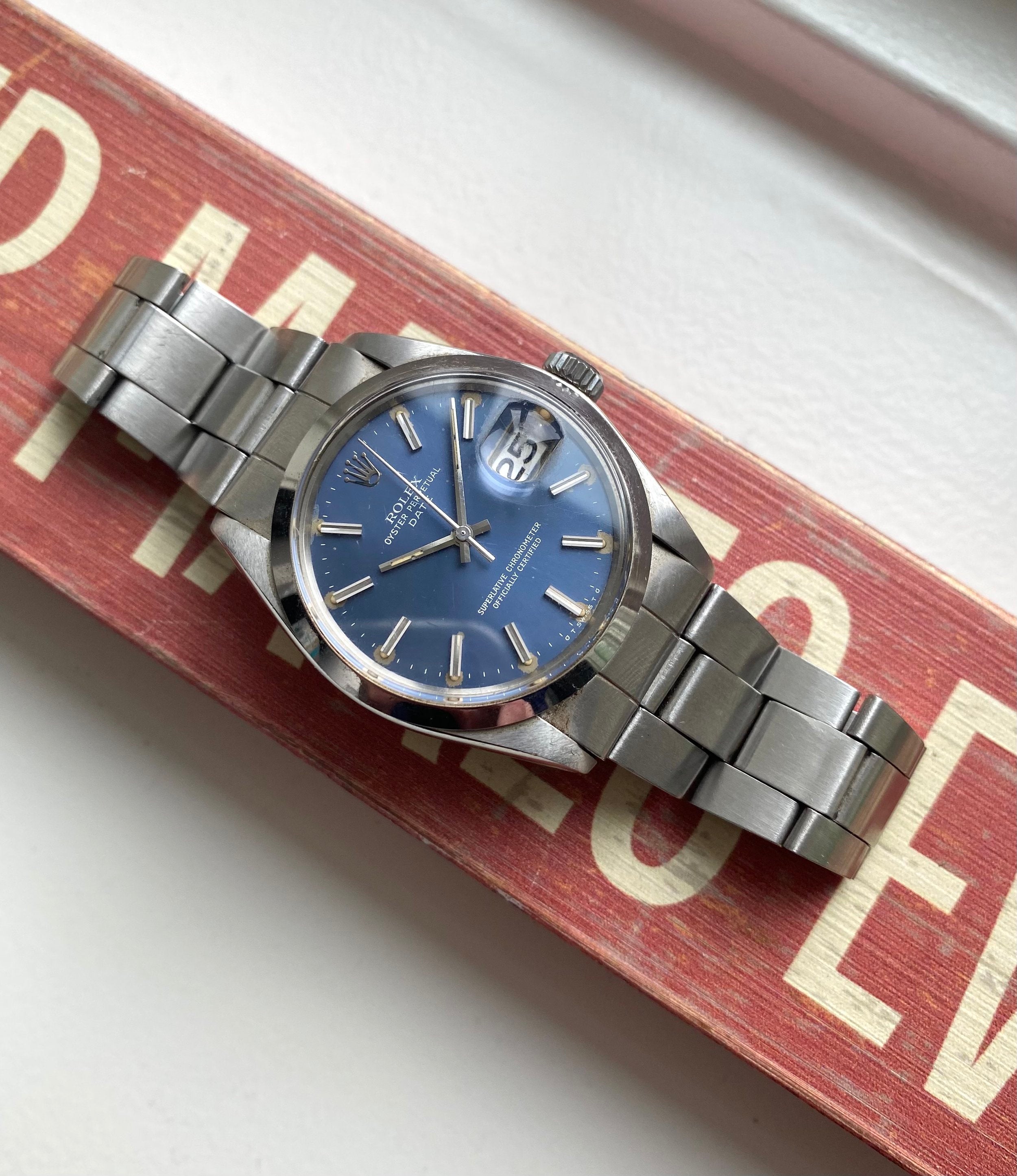 Rolex Oysterperpetual ref. 1500 — Blue Sigma Dial