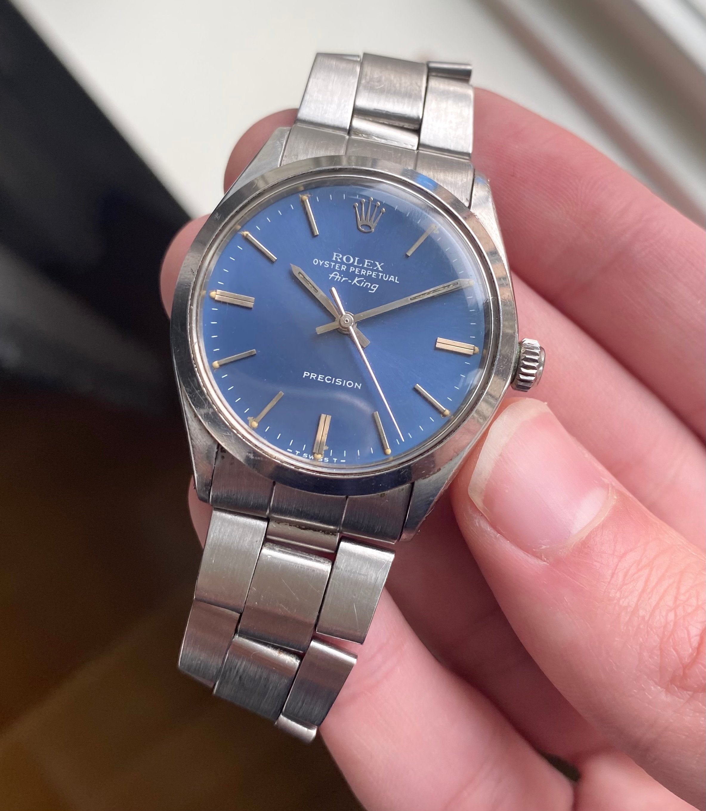 Rolex Air King 5500 - Blue Dial