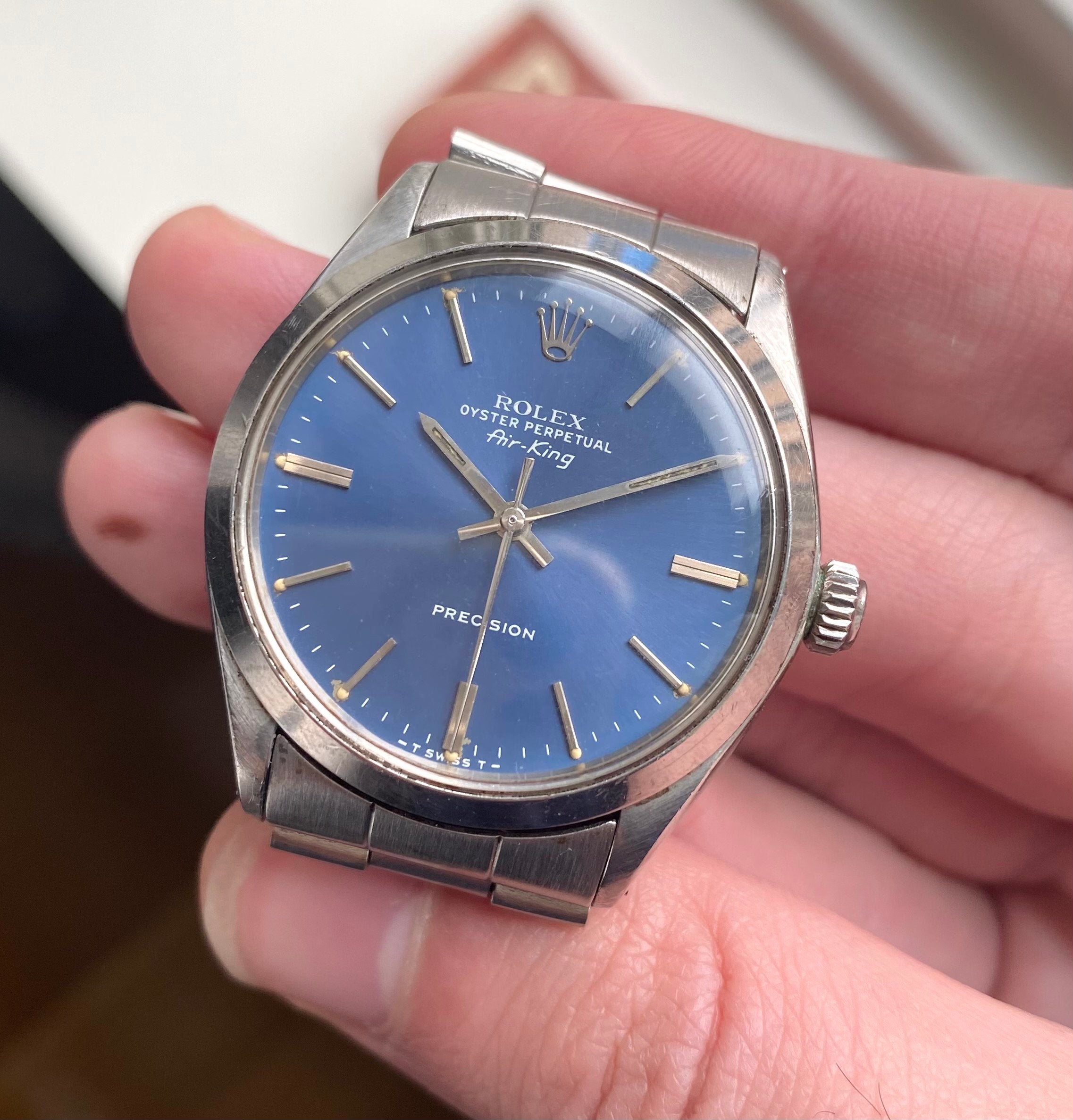 Rolex Air King 5500 - Blue Dial