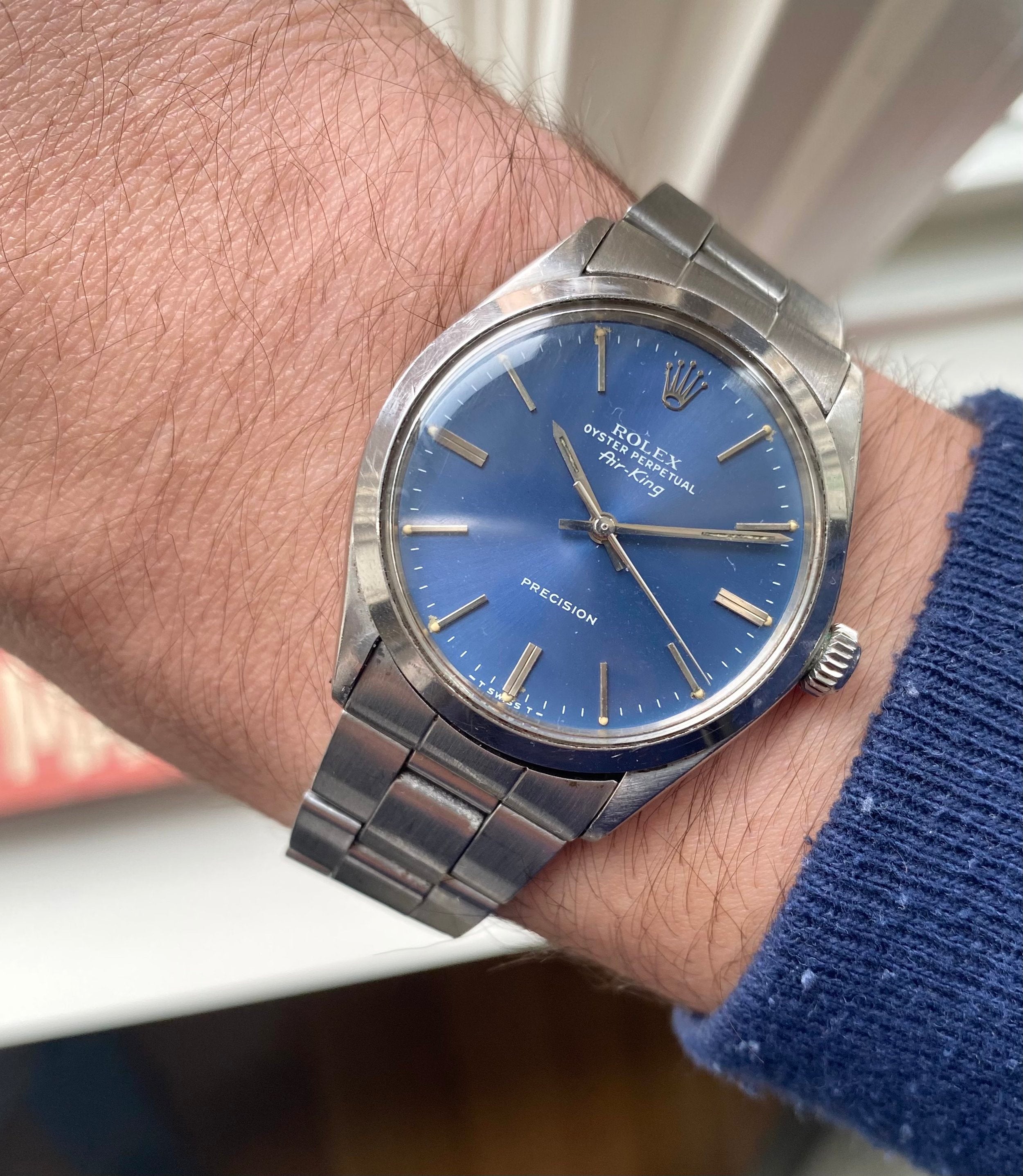 Rolex Air King 5500 - Blue Dial