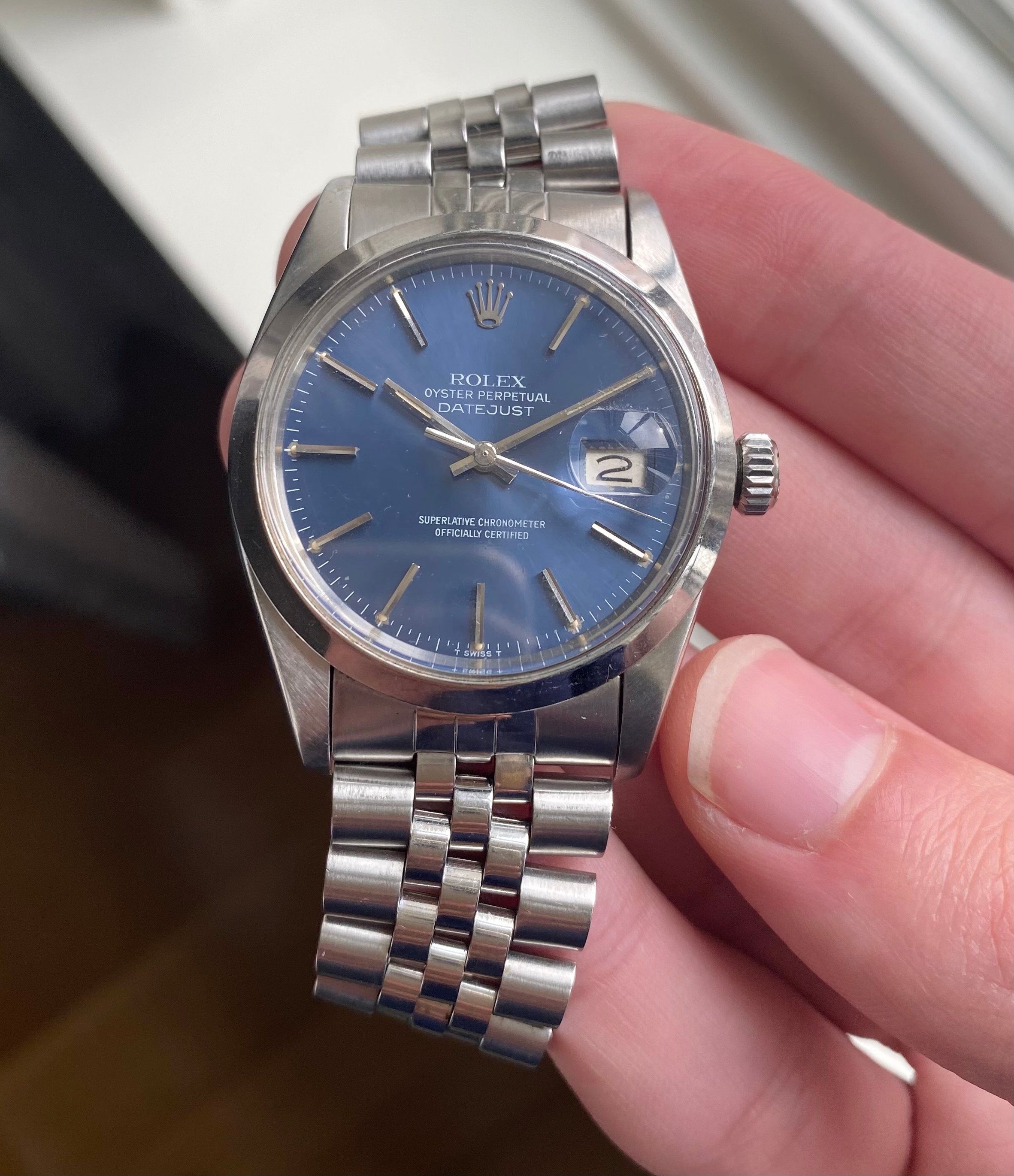 Rolex Datejust ref. 16000 — Blue Dial