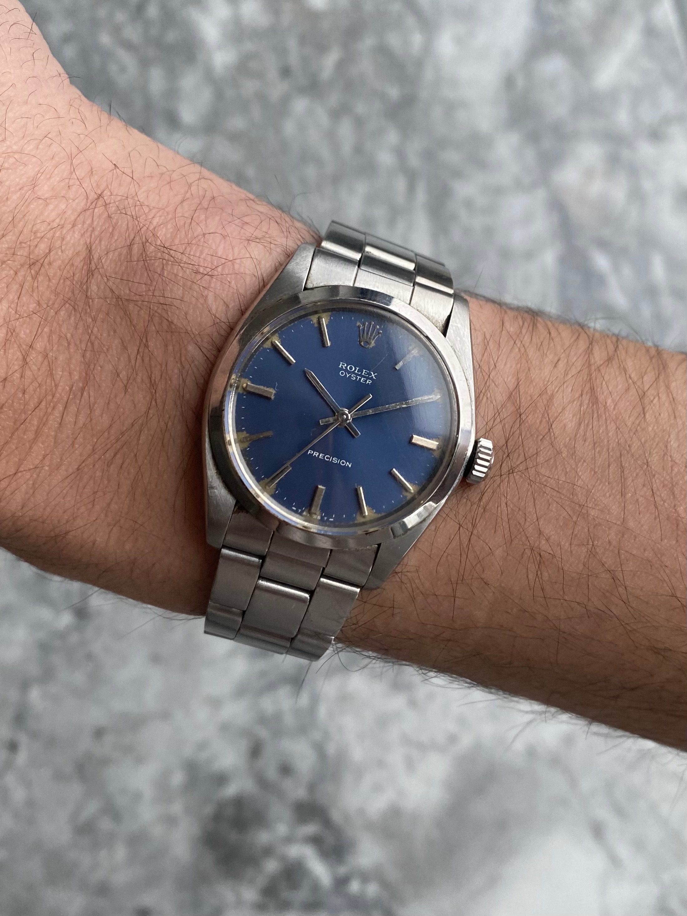 Rolex Precision Oyster - Blue Dial.