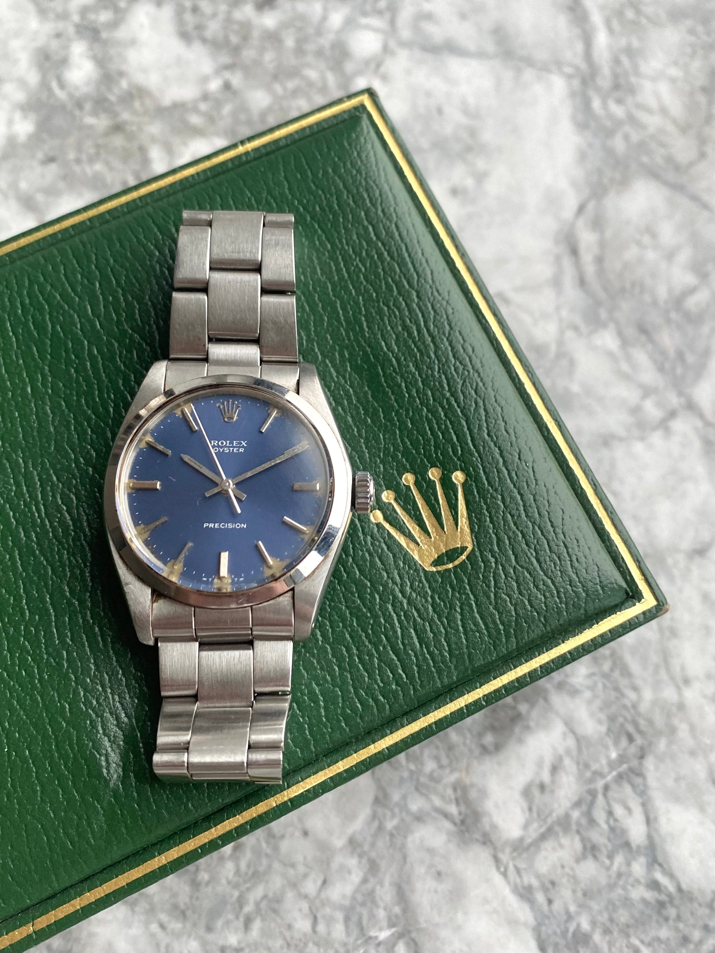 Rolex Precision Oyster - Blue Dial.