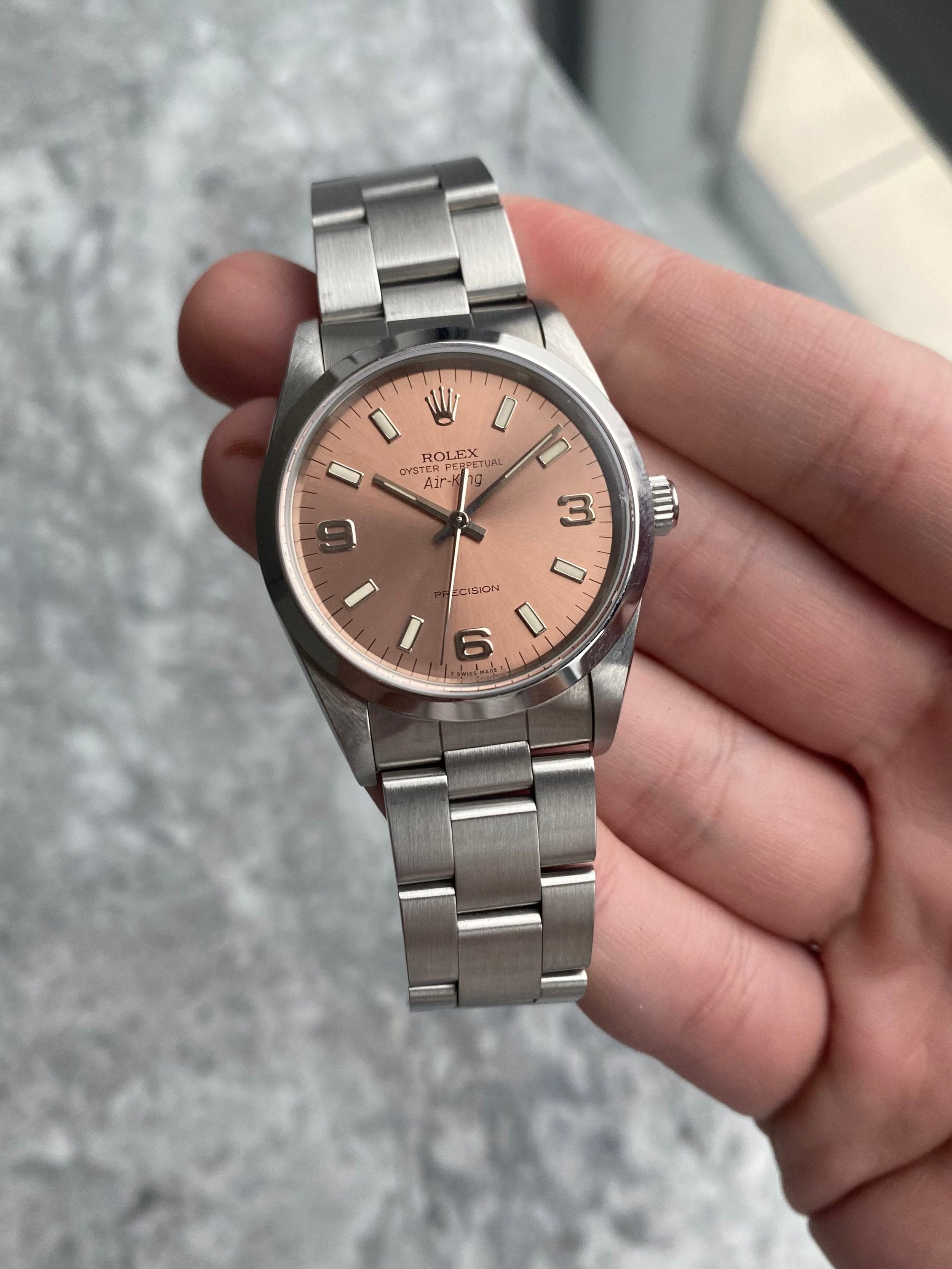 Rolex Air King 14000 - Salmon Dial.