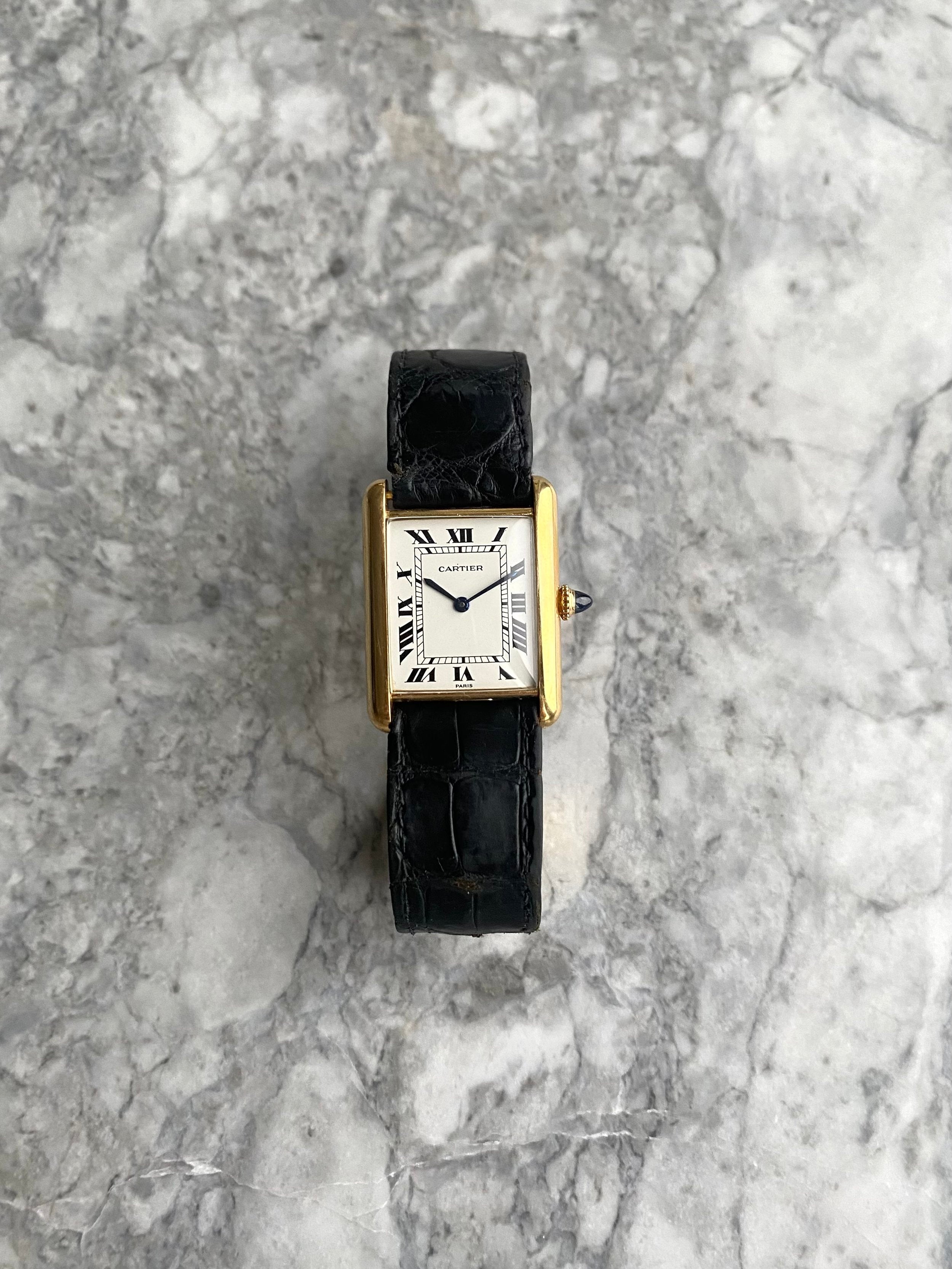 Cartier Tank Louis - 18K Gold “Paris” Dial.