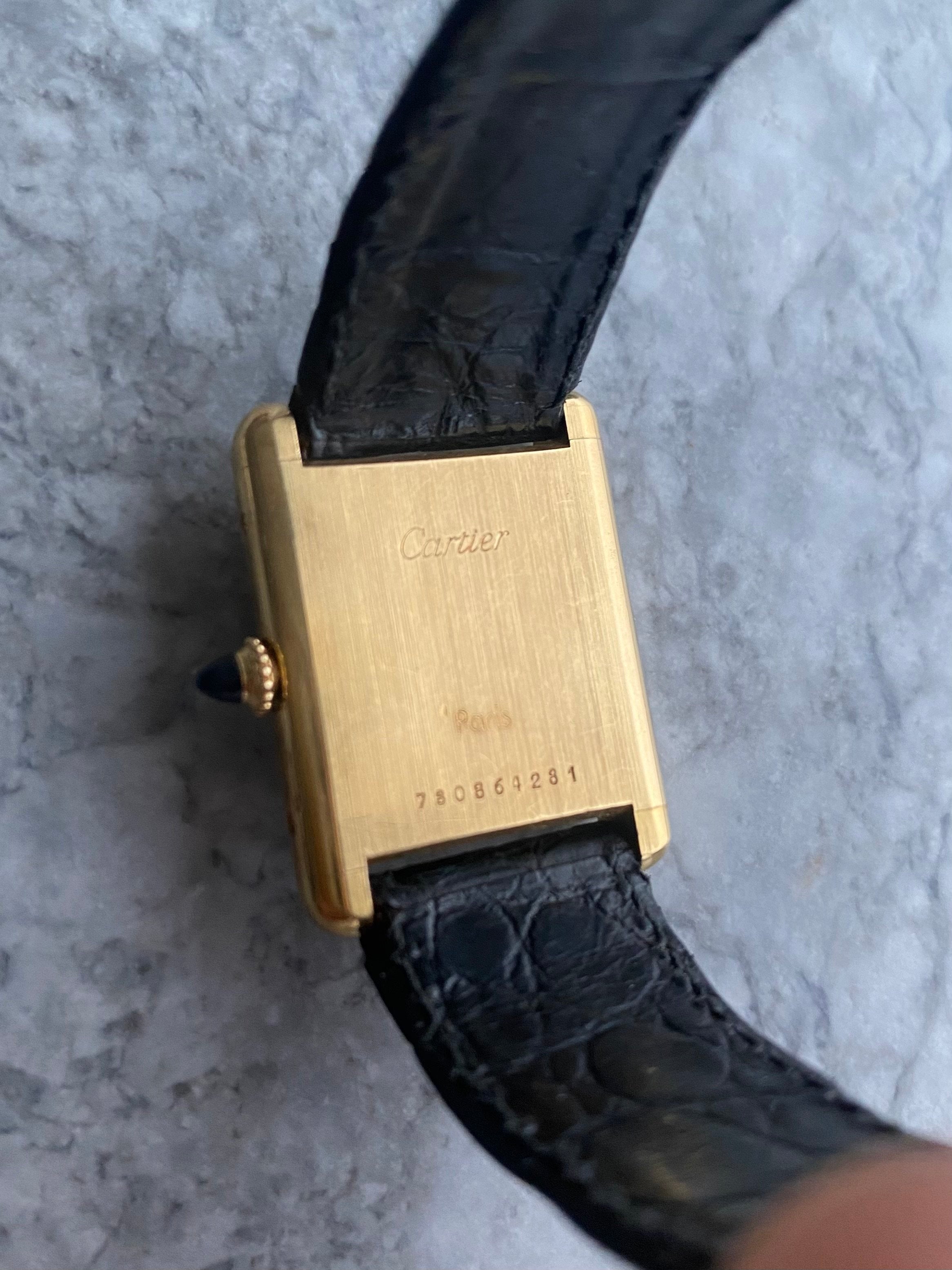 Cartier Tank Louis - 18K Gold “Paris” Dial.