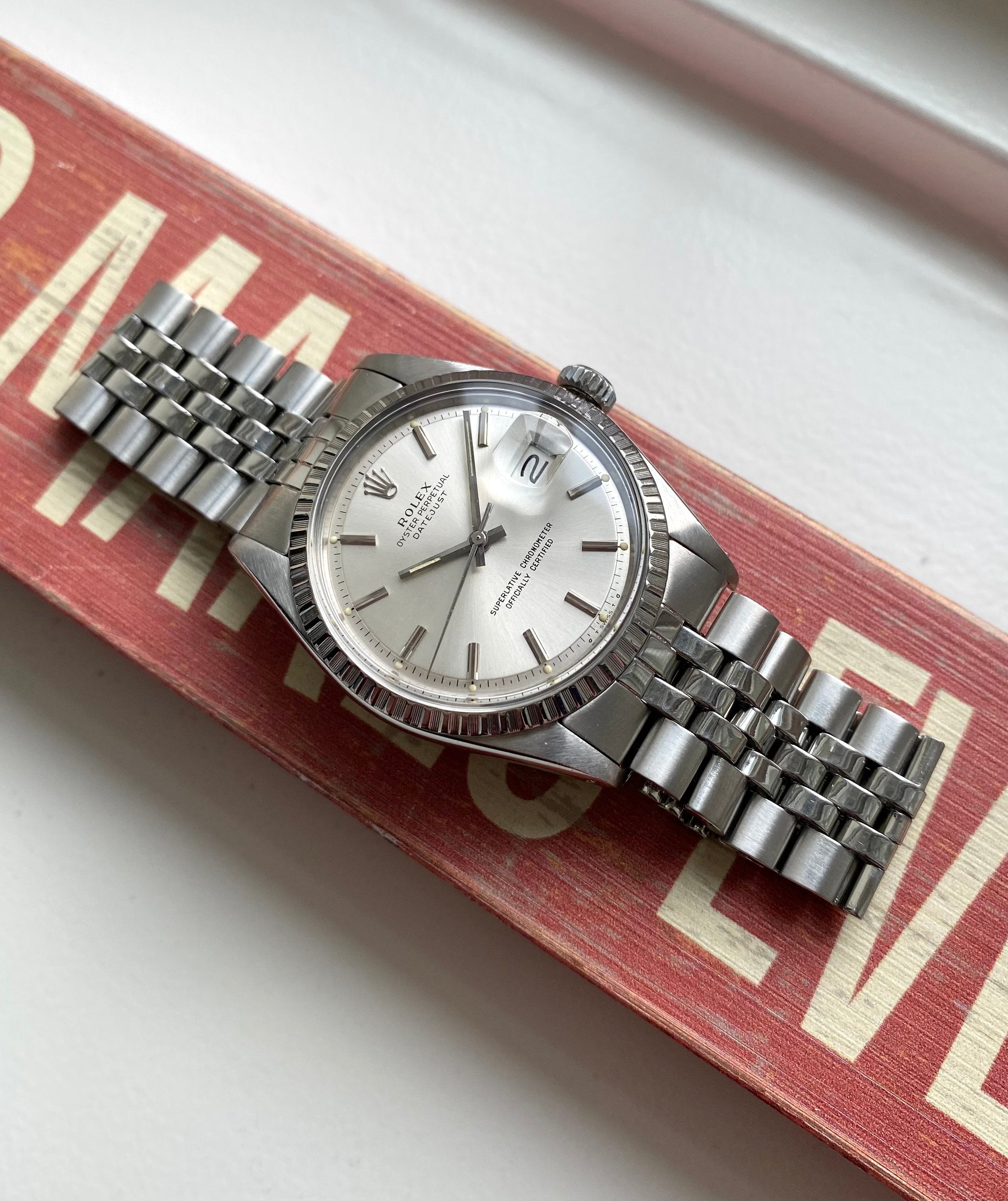 Rolex Datejust ref. 1603 — Silver Sigma Dial