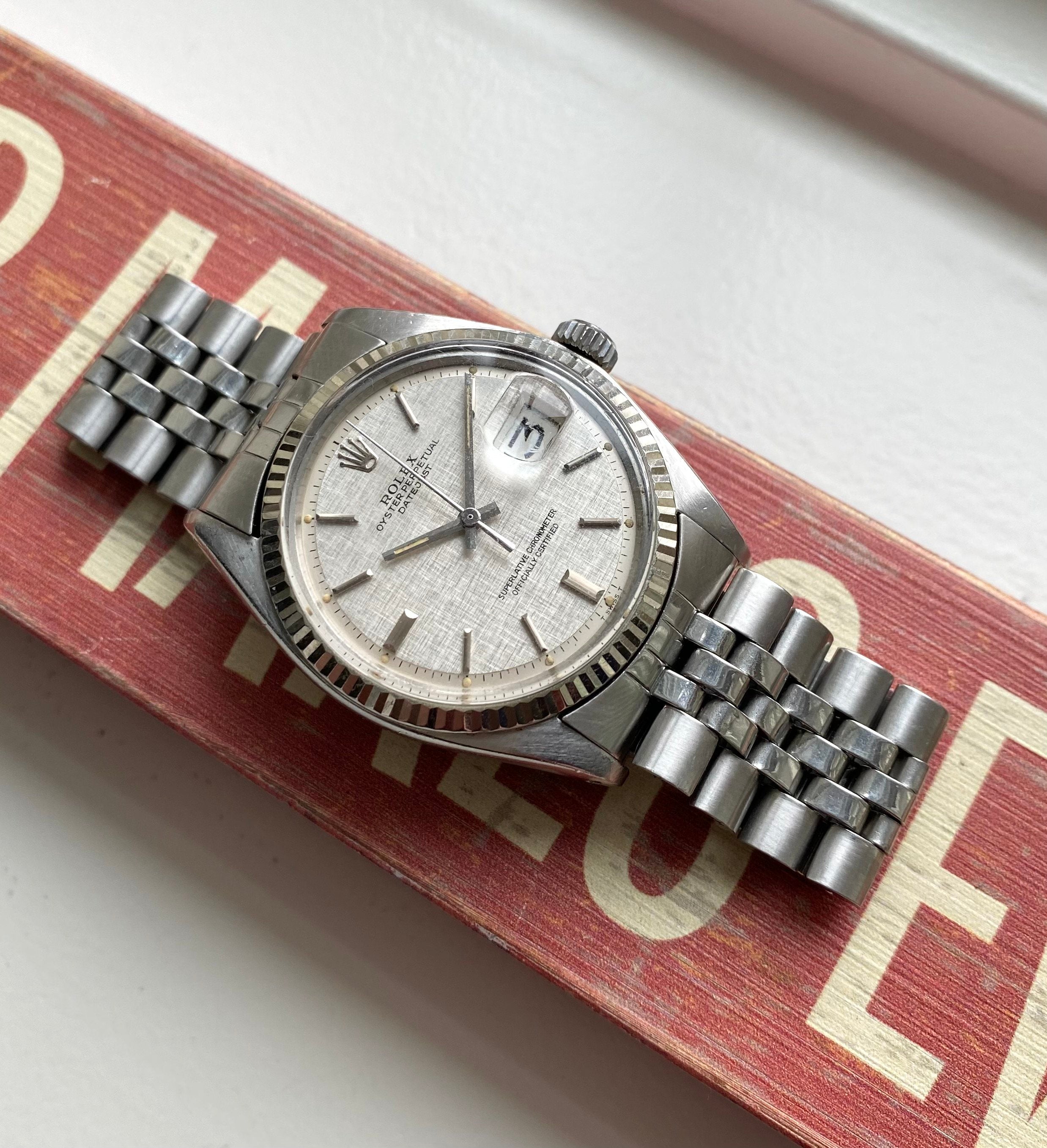 Rolex Datejust ref. 1601 — Silver Linen