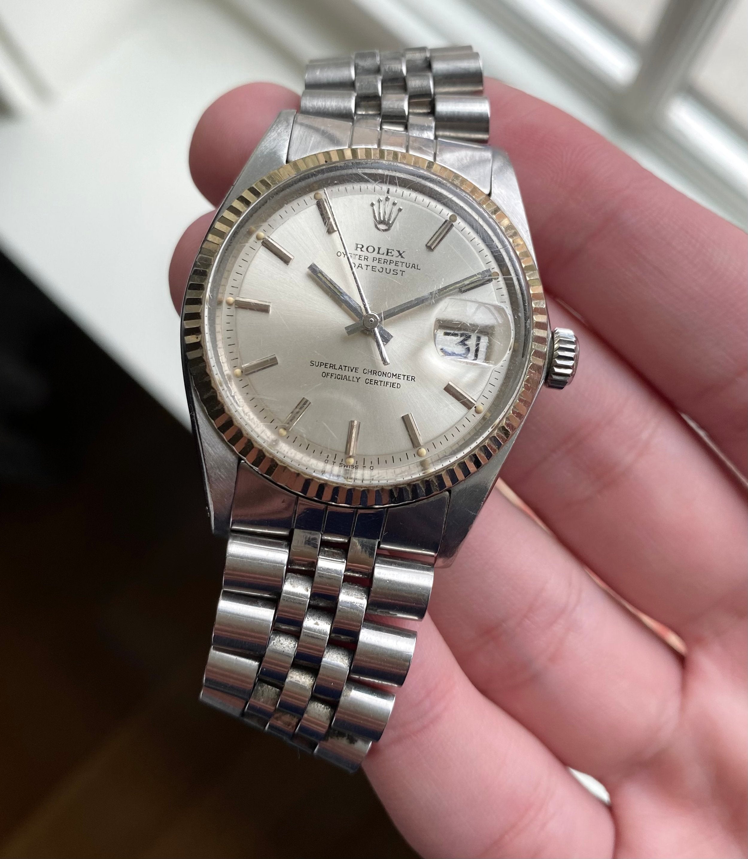 Rolex Datejust ref. 1601 — Silver Sigma Dial