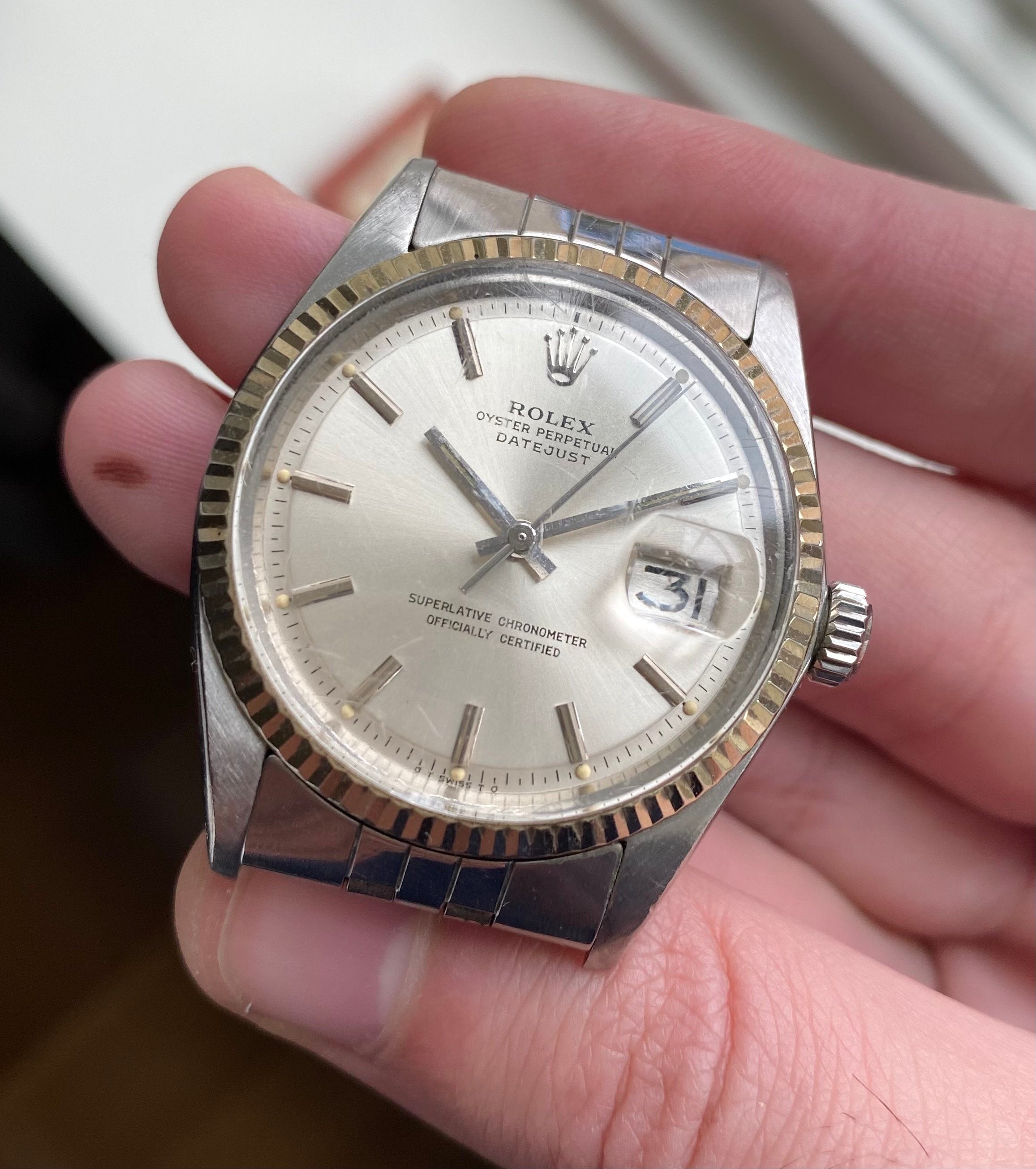 Rolex Datejust ref. 1601 — Silver Sigma Dial