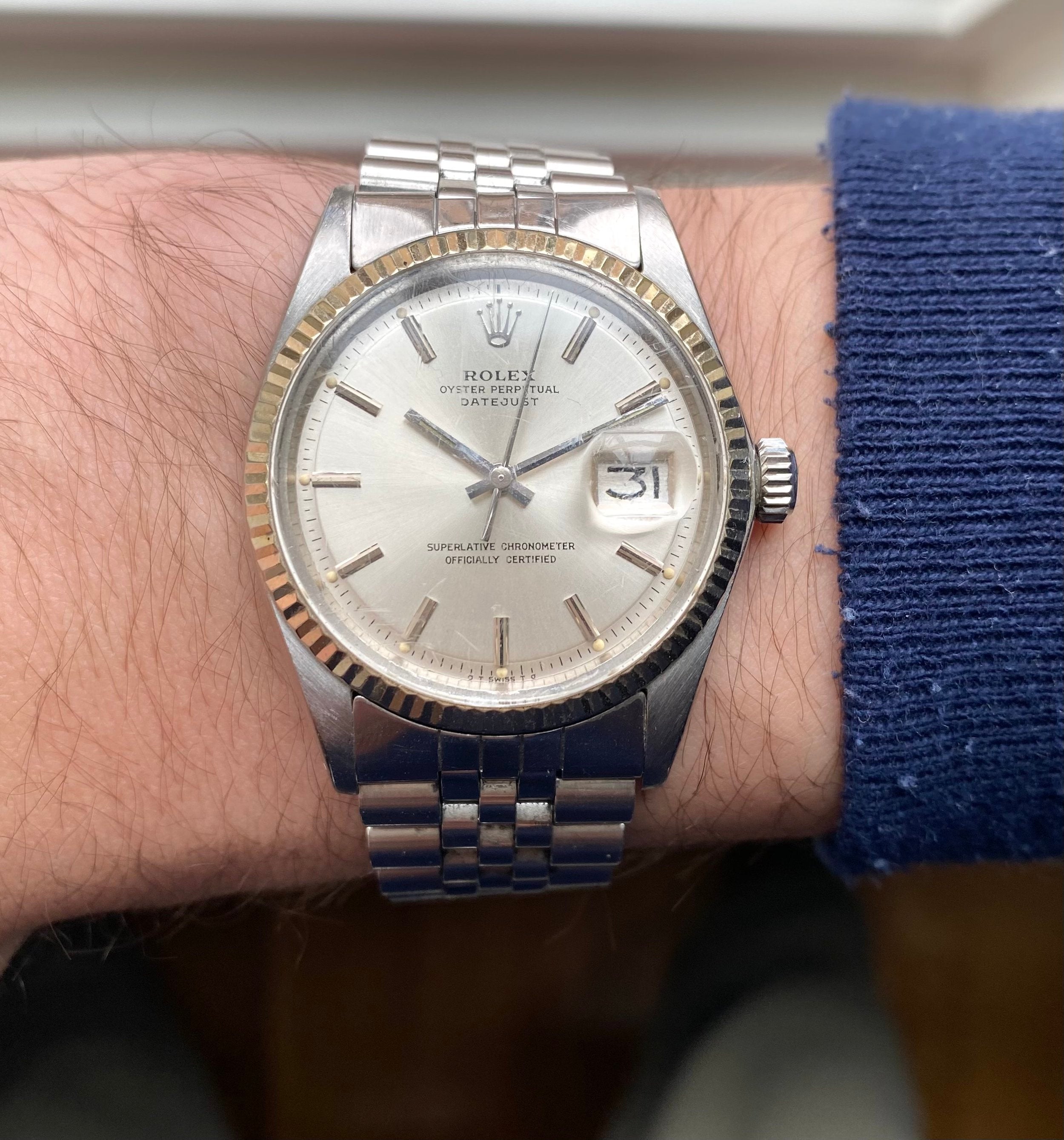 Rolex Datejust ref. 1601 — Silver Sigma Dial