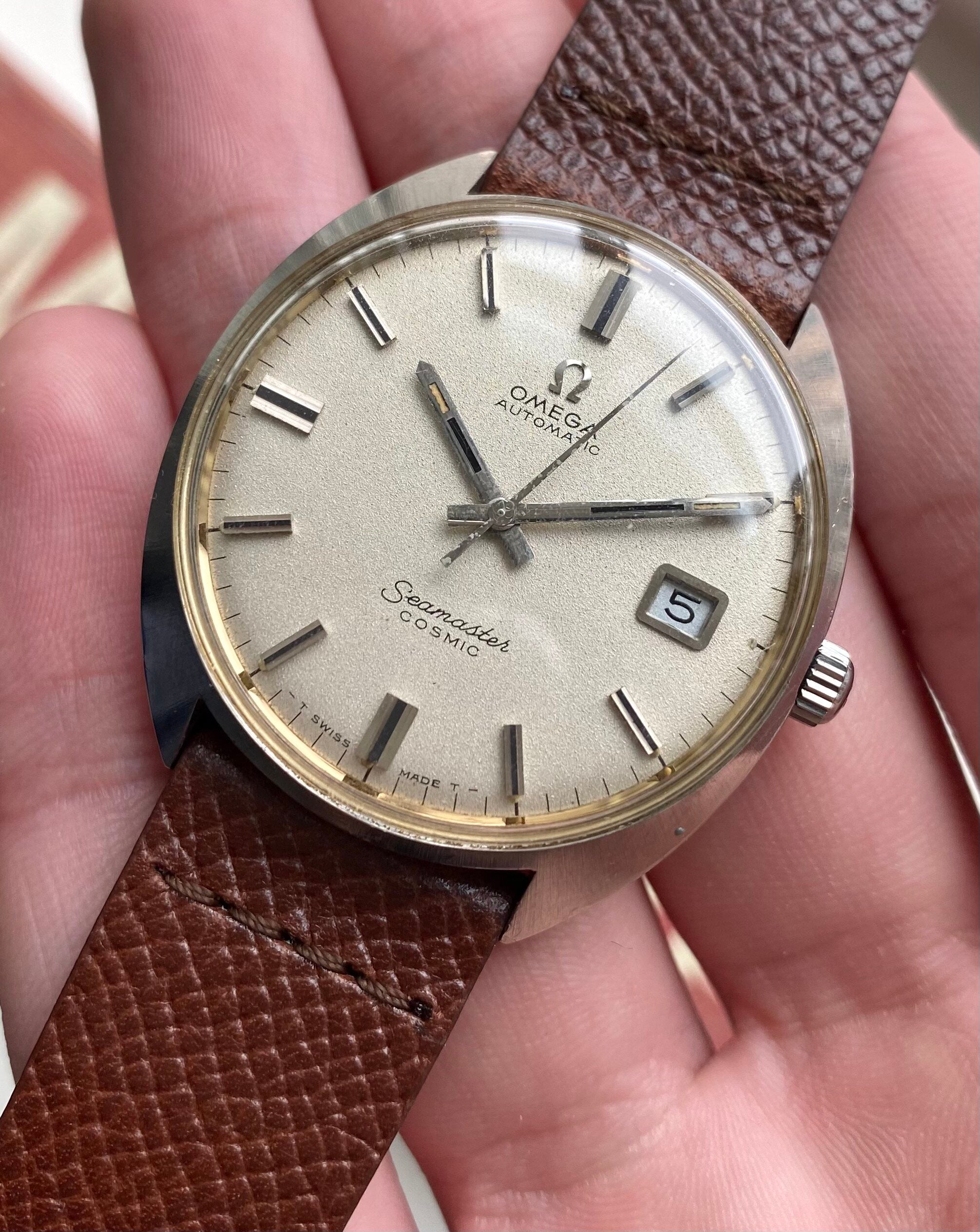 Omega Seamaster Cosmic — "Pebble" Dial