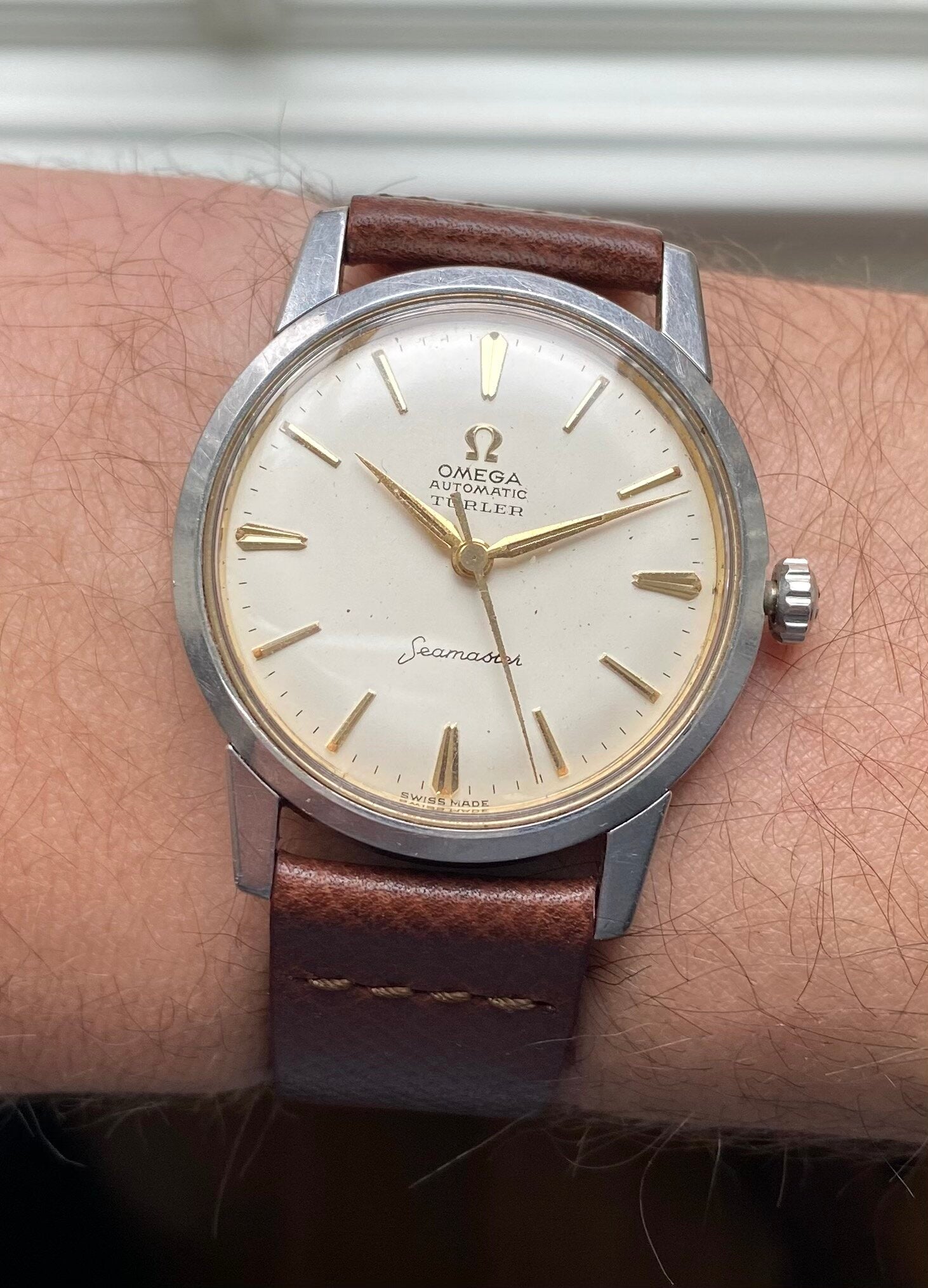 Omega Seamaster — "Turler" Stamp