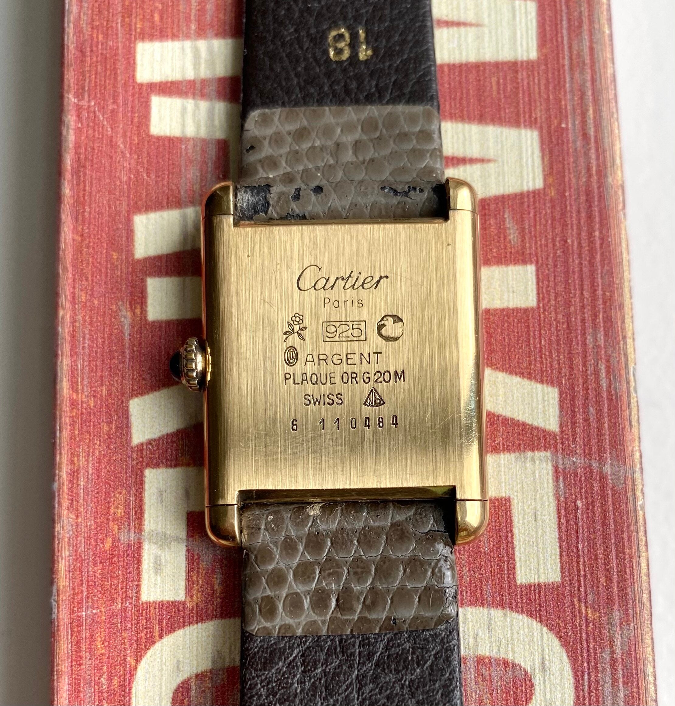 Must de Cartier Tank — Black Roman Numeral Dial