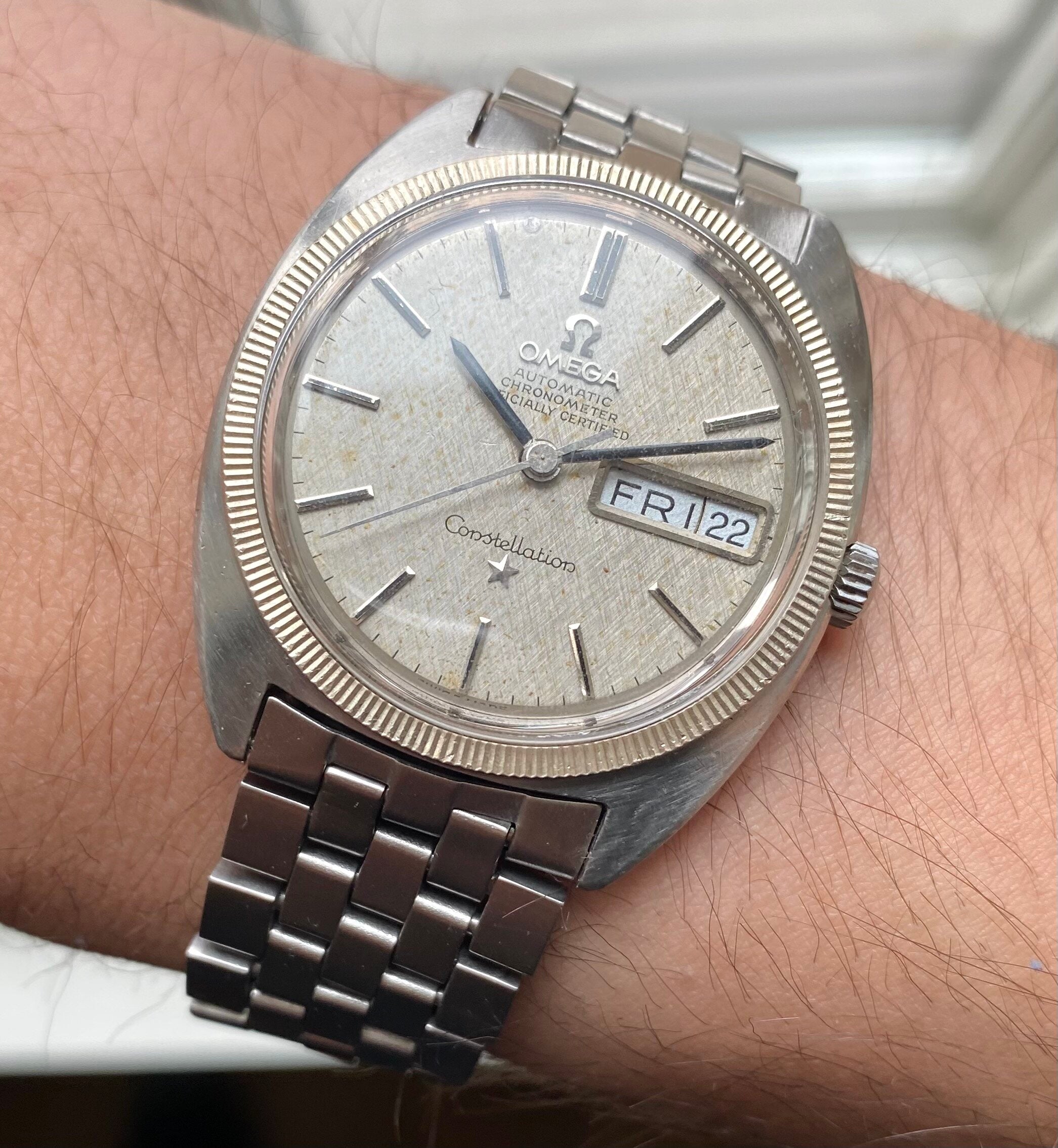 Omega Constellation Day-date — Linen Dial