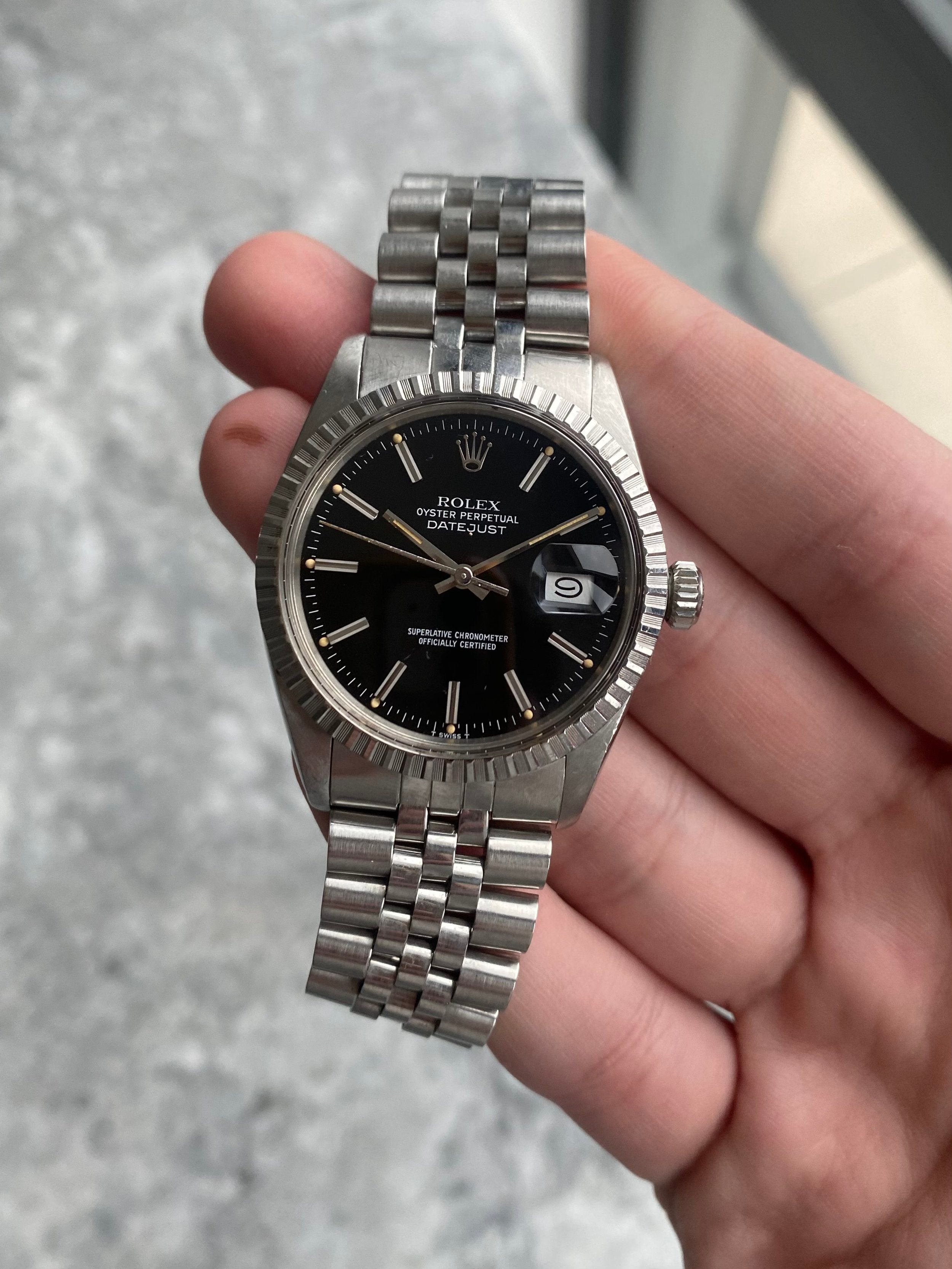 Rolex Datejust 16030 - Glossy Black