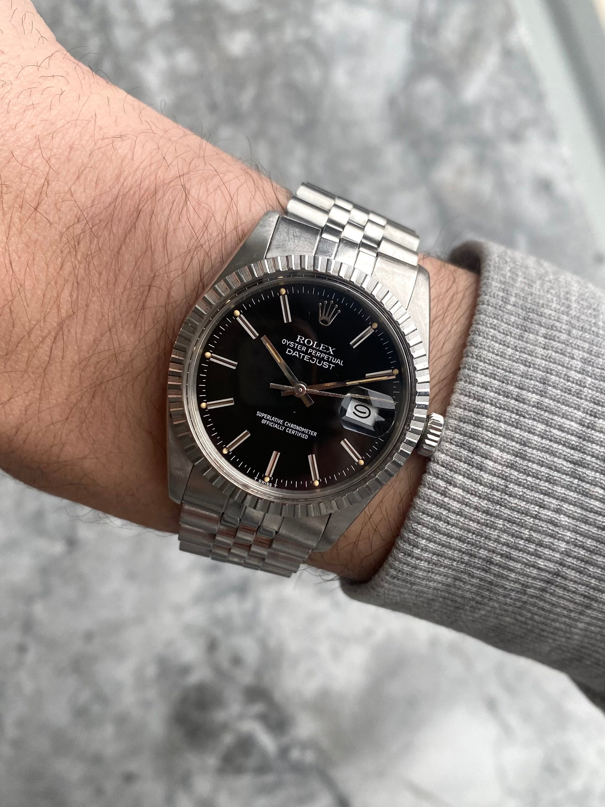 Rolex Datejust 16030 - Glossy Black