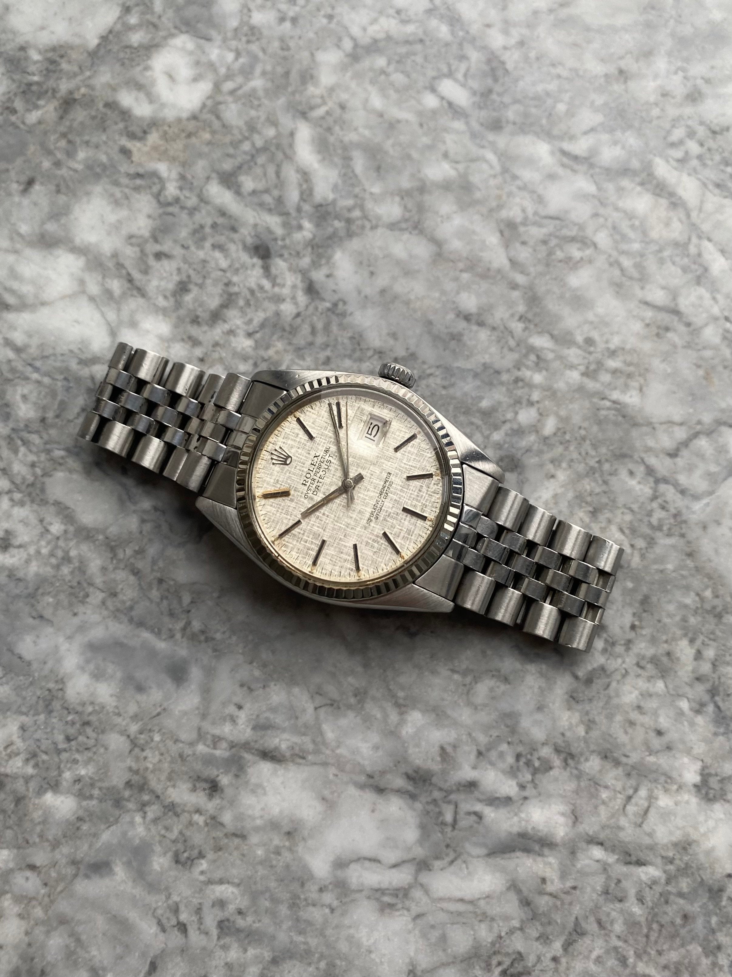 Rolex Datejust 16014 - Silver Linen Dial.