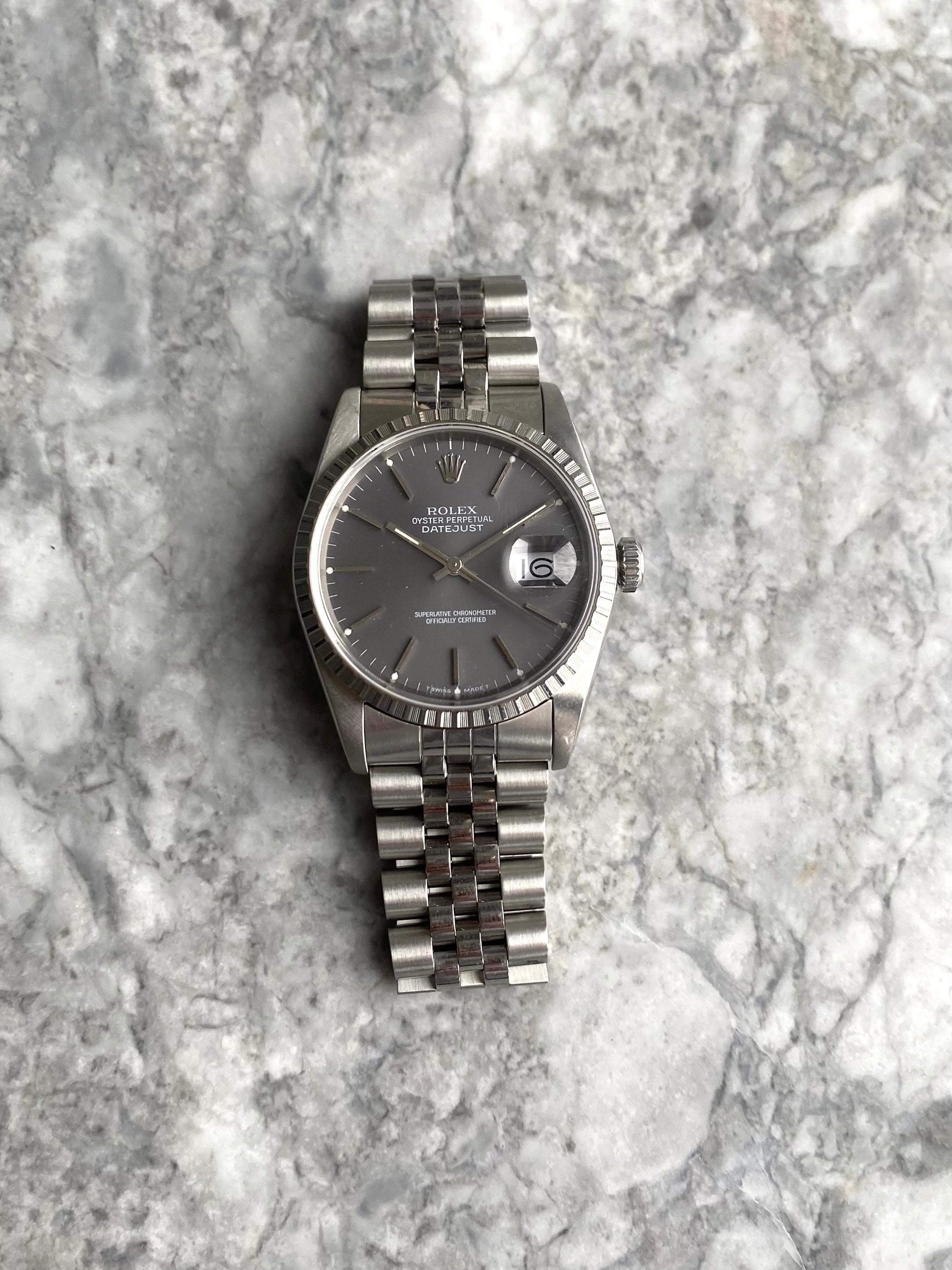 Rolex Datejust 16220 - Grey Dial.