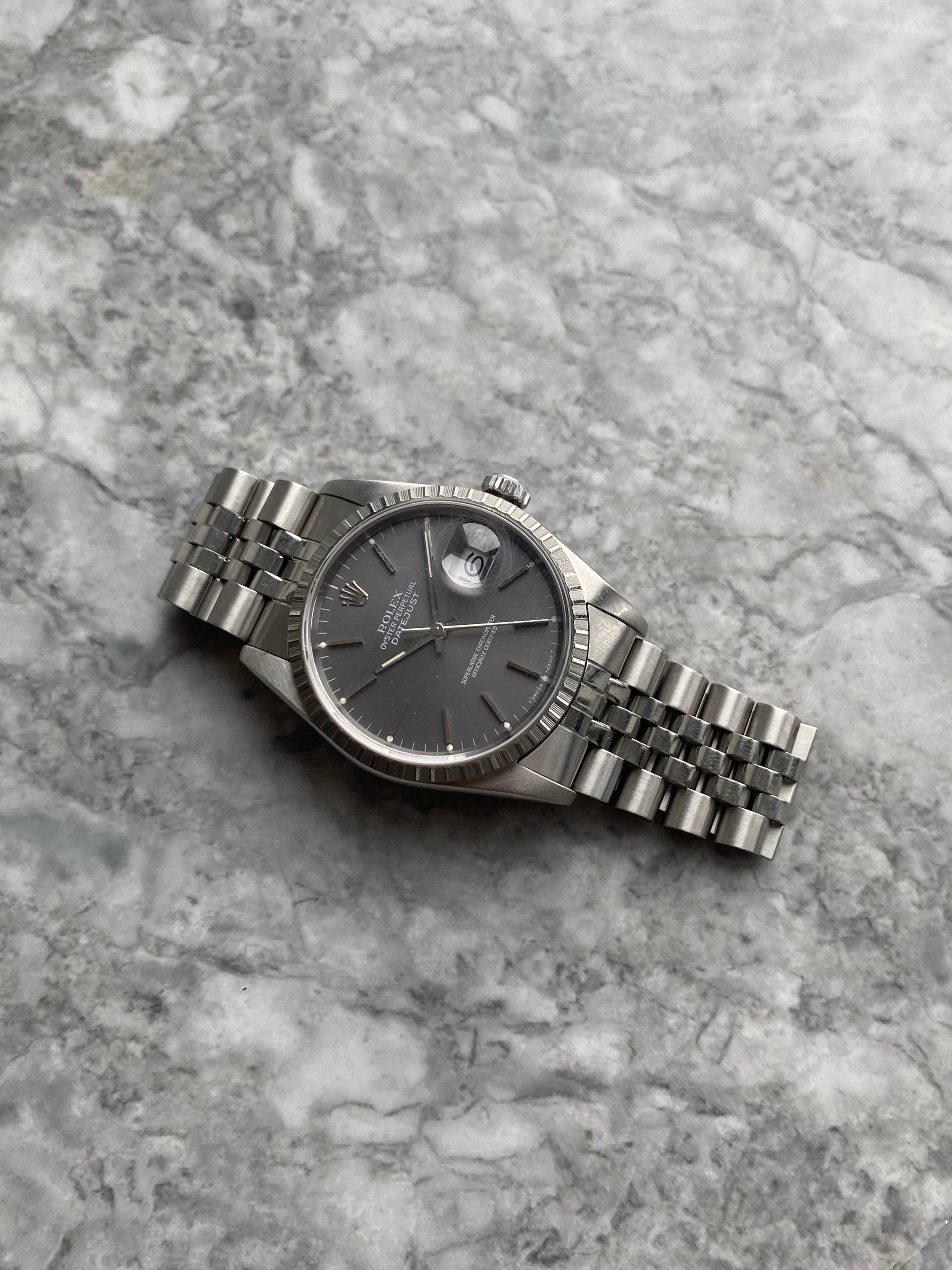 Rolex Datejust 16220 - Grey Dial.