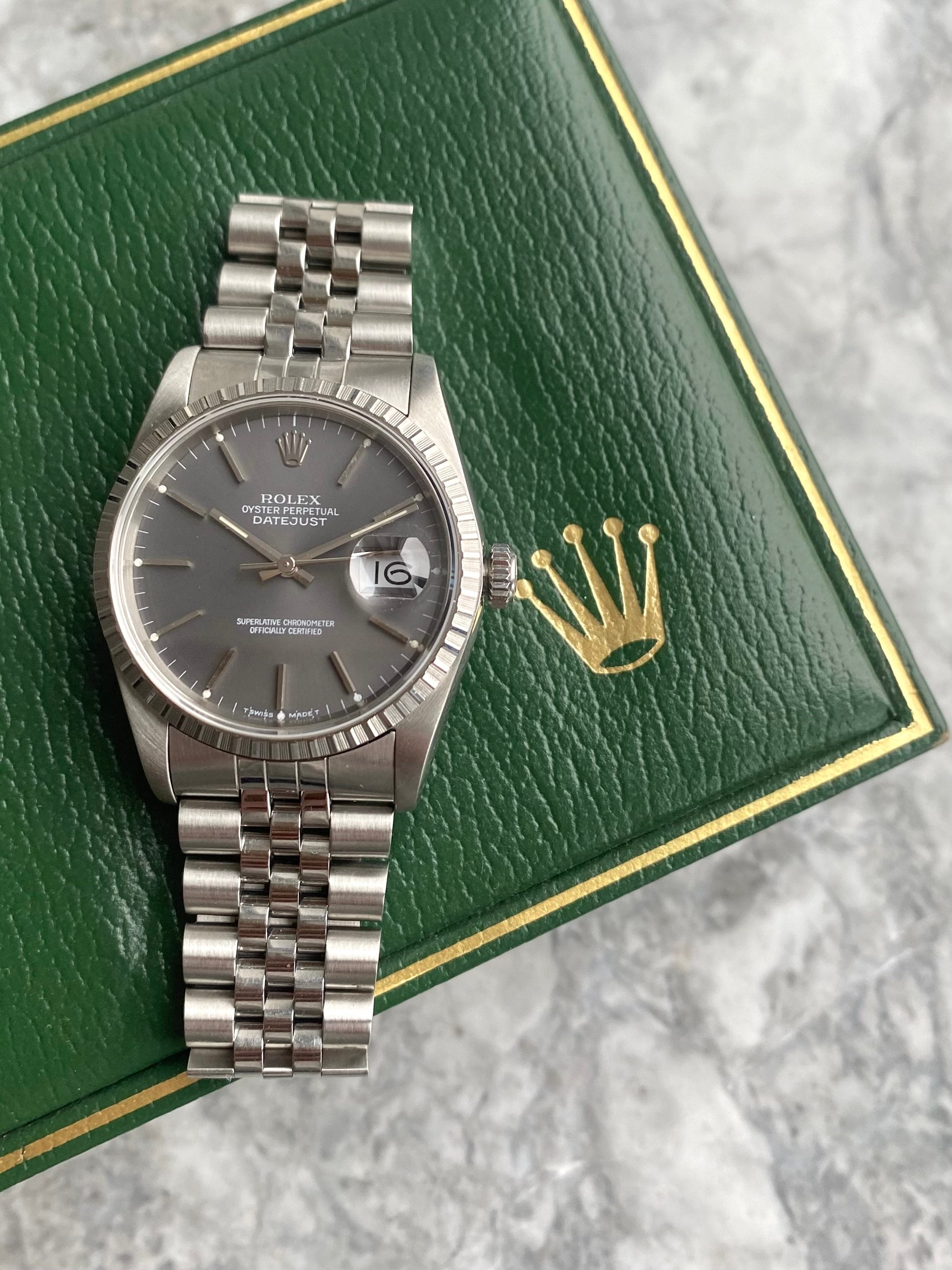 Rolex Datejust 16220 - Grey Dial.