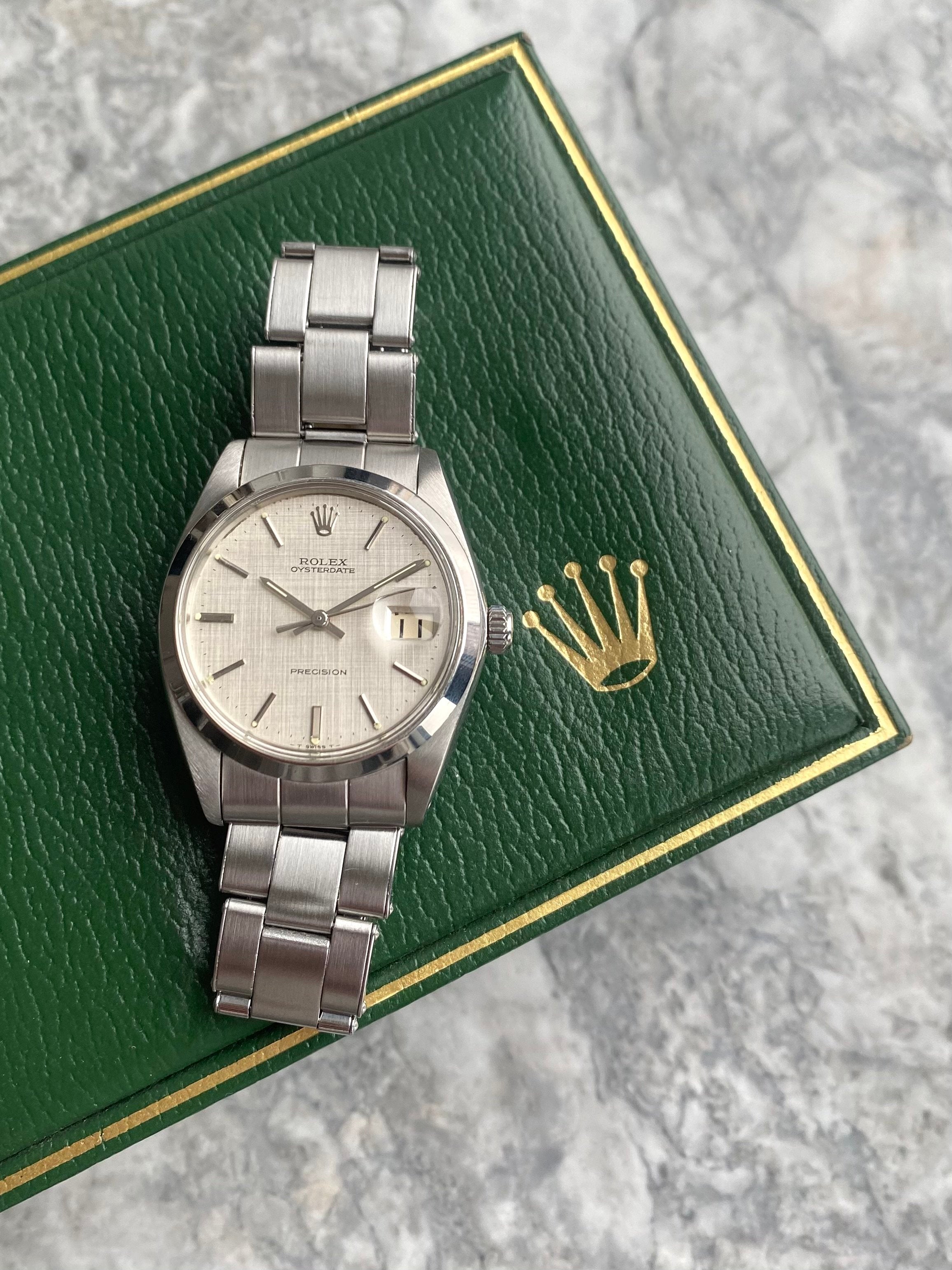 Oysterdate Precision 6694 - Silver Linen Dial