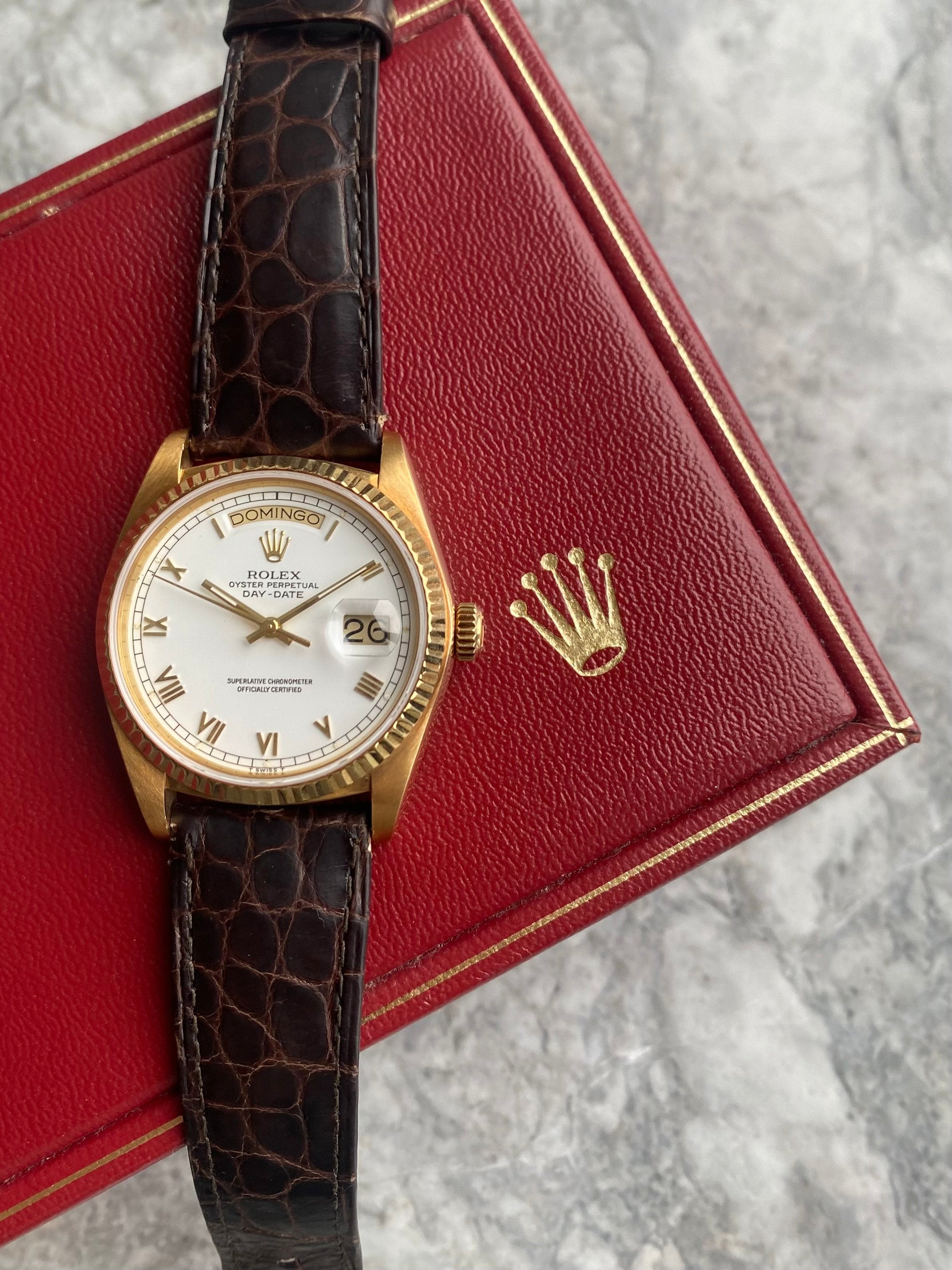 Rolex Daydate 18038 - White Roman Numerals.