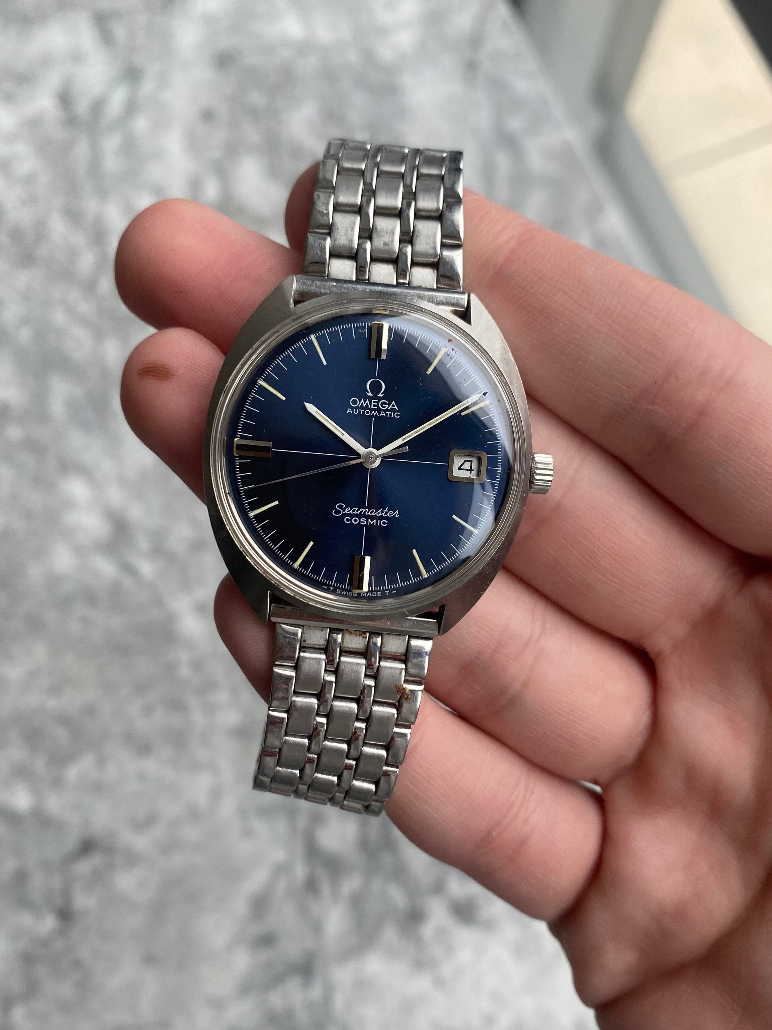 Omega Seamaster Cosmic - Blue Dial.