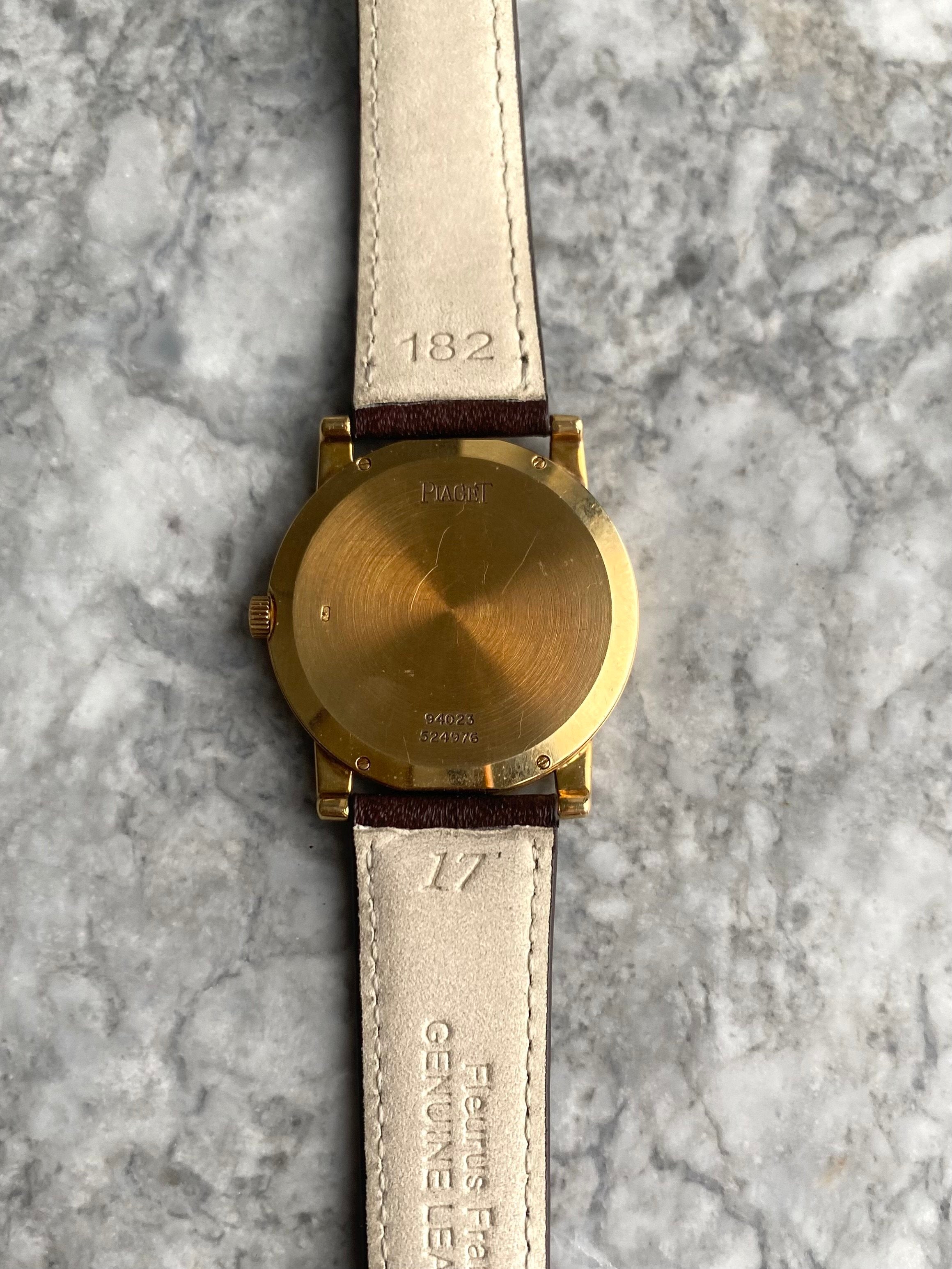 Piaget 18K Yellow Gold - Tiger Eye Diamond Dial.