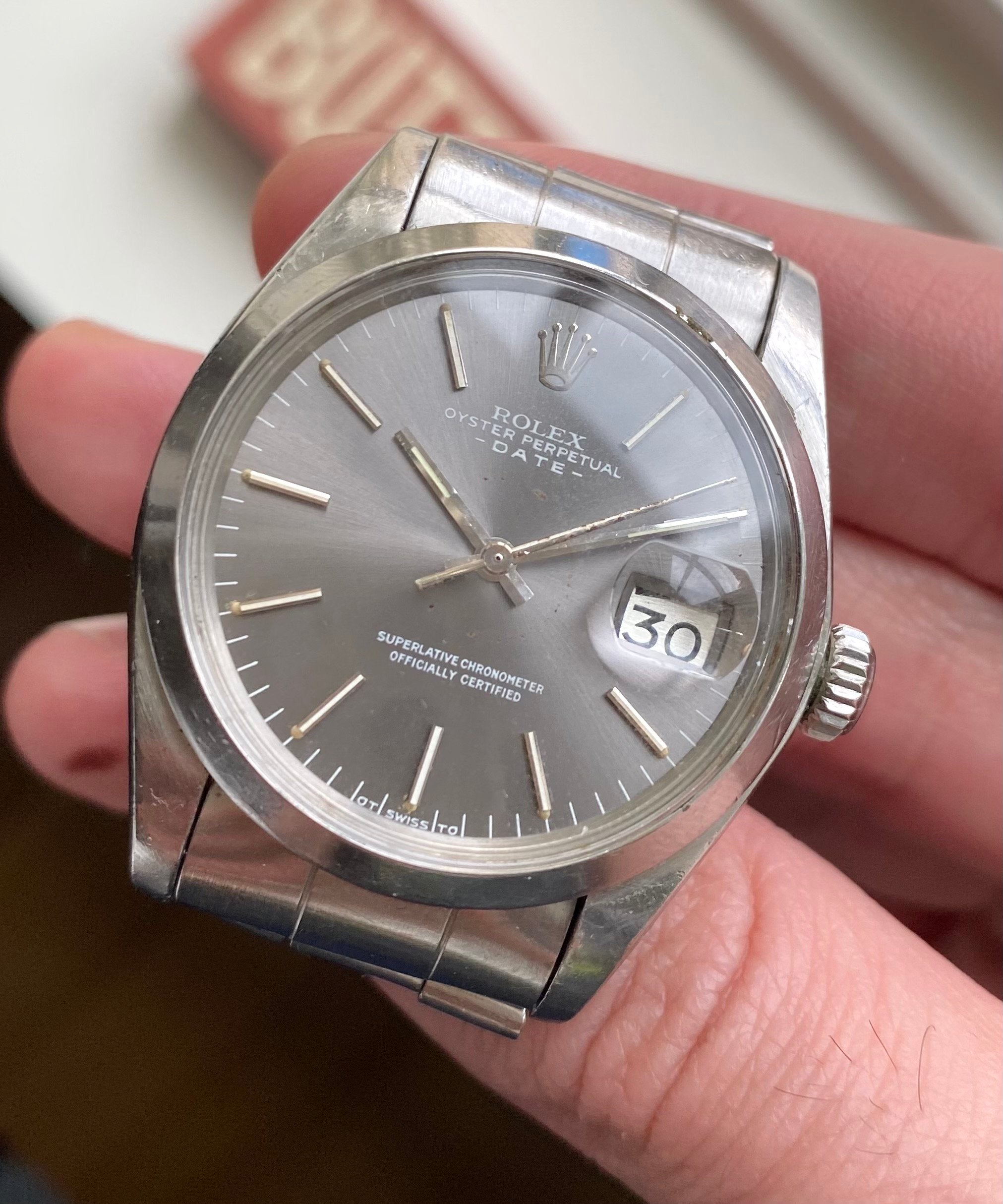 Rolex Oyster Perpetual ref. 1500 — Grey Sigma Dial