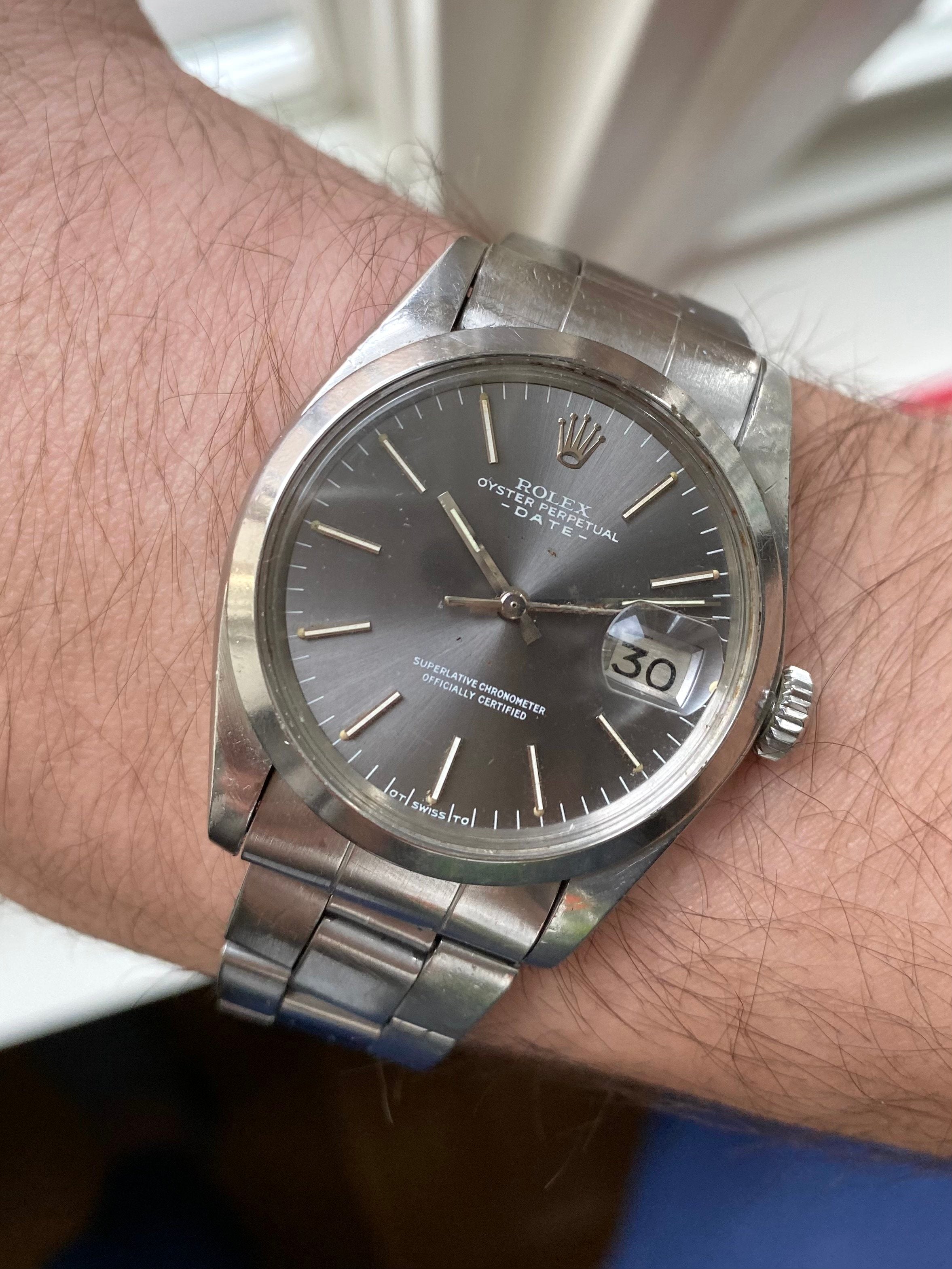 Rolex Oyster Perpetual ref. 1500 — Grey Sigma Dial