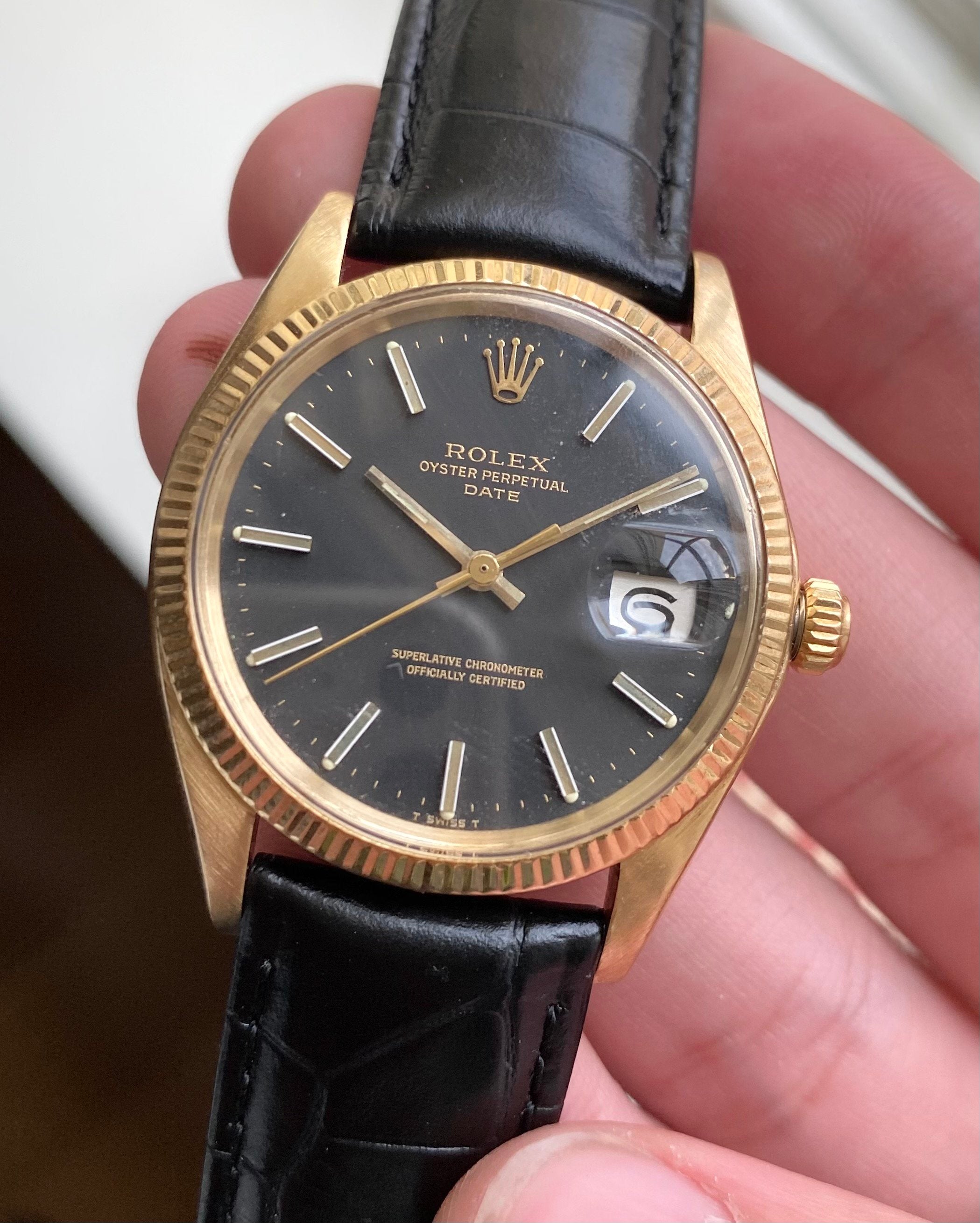 Rolex Oyster Perpetual ref. 1503 — 14k Yellow Gold