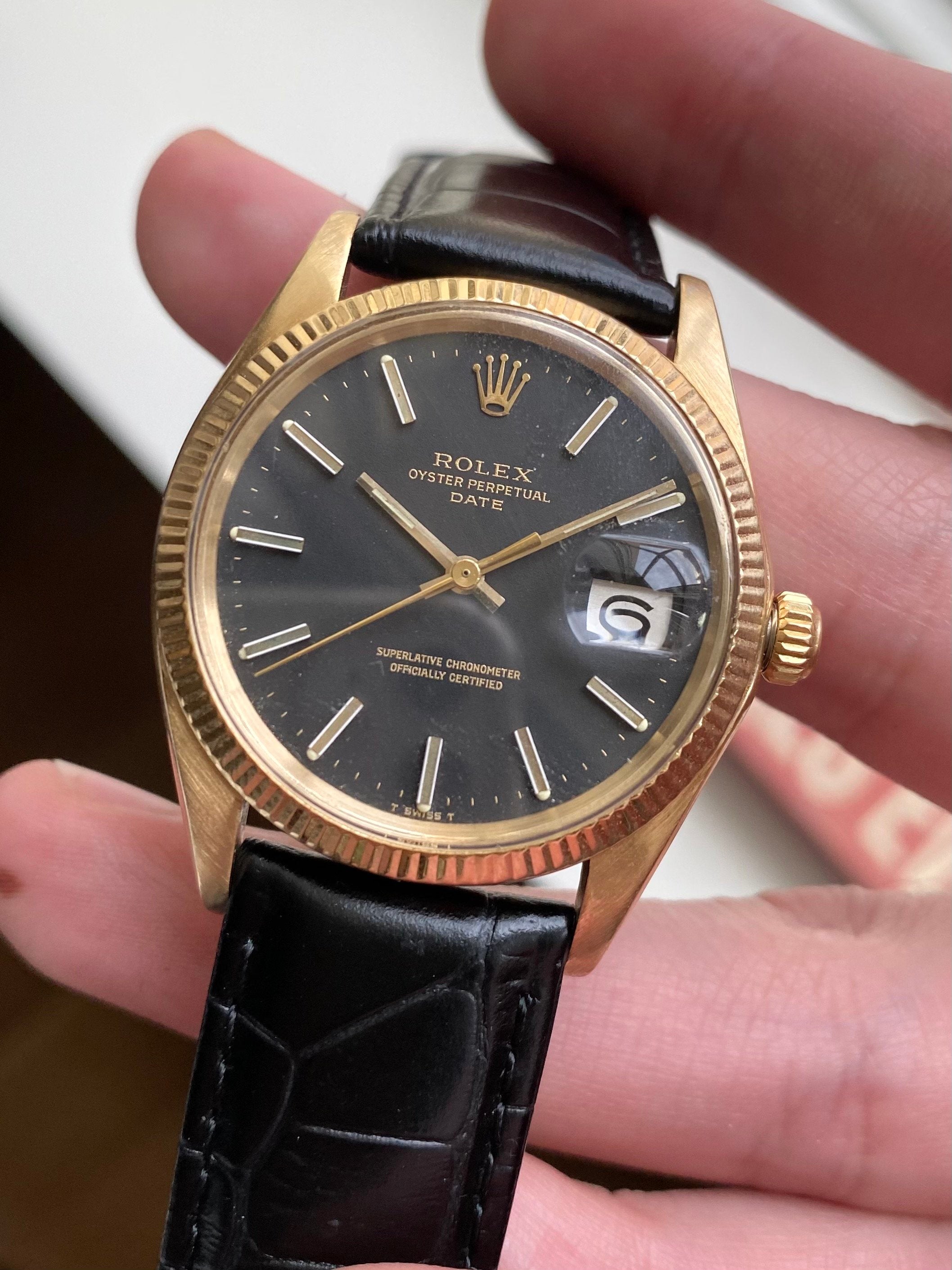 Rolex Oyster Perpetual ref. 1503 — 14k Yellow Gold