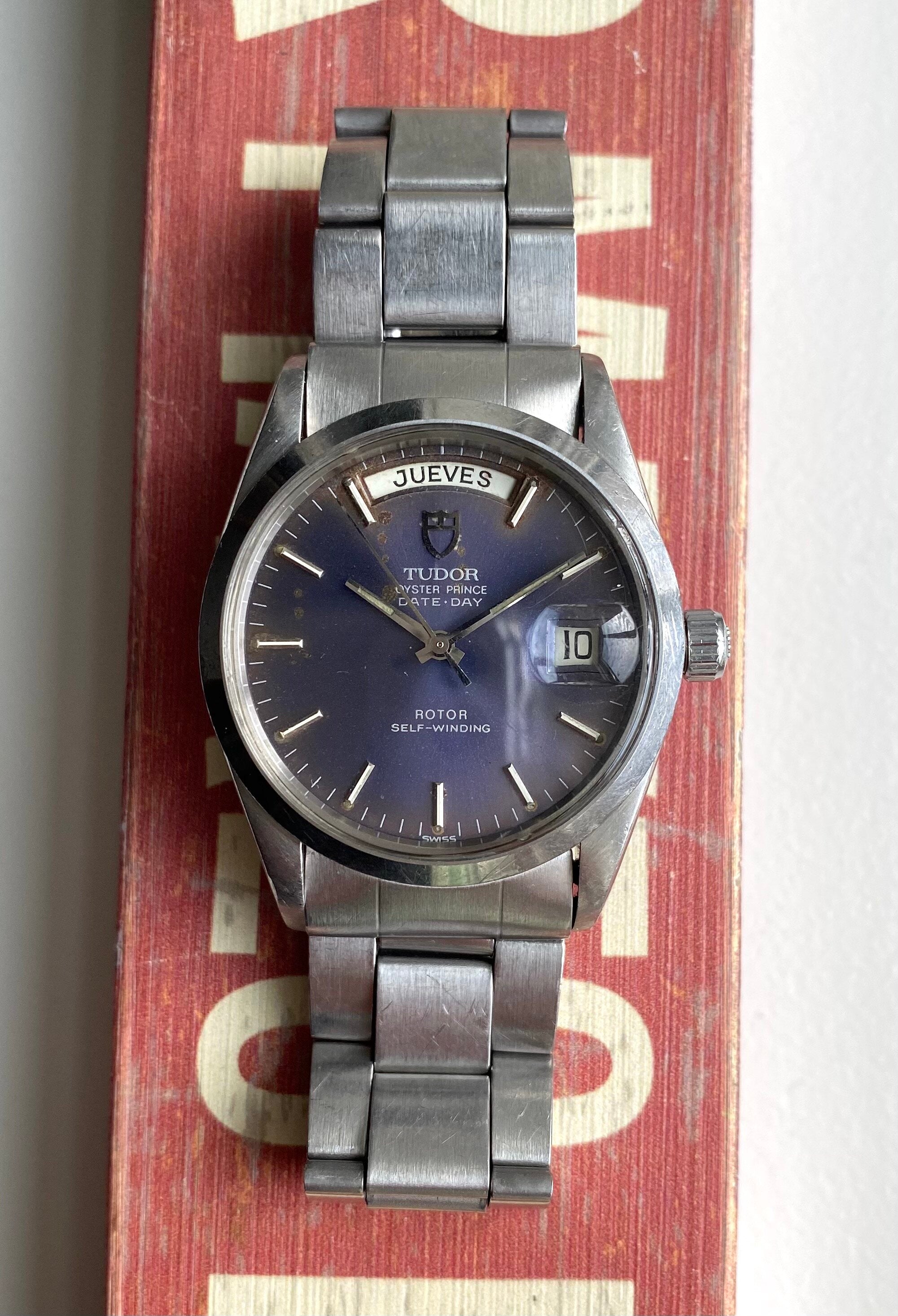 Tudor Date-day — Blue "Purplish" Dial