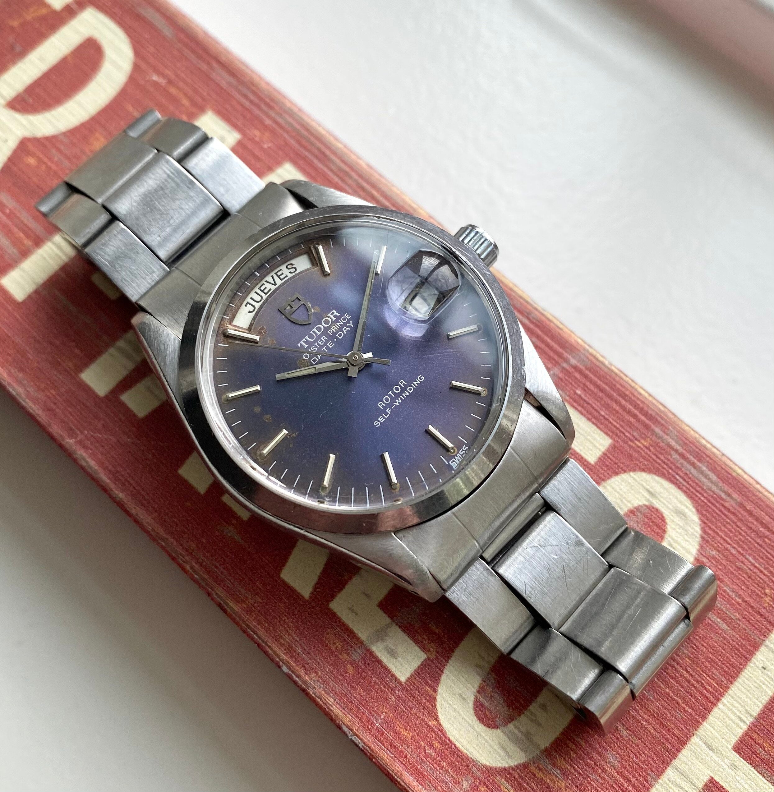 Tudor Date-day — Blue "Purplish" Dial