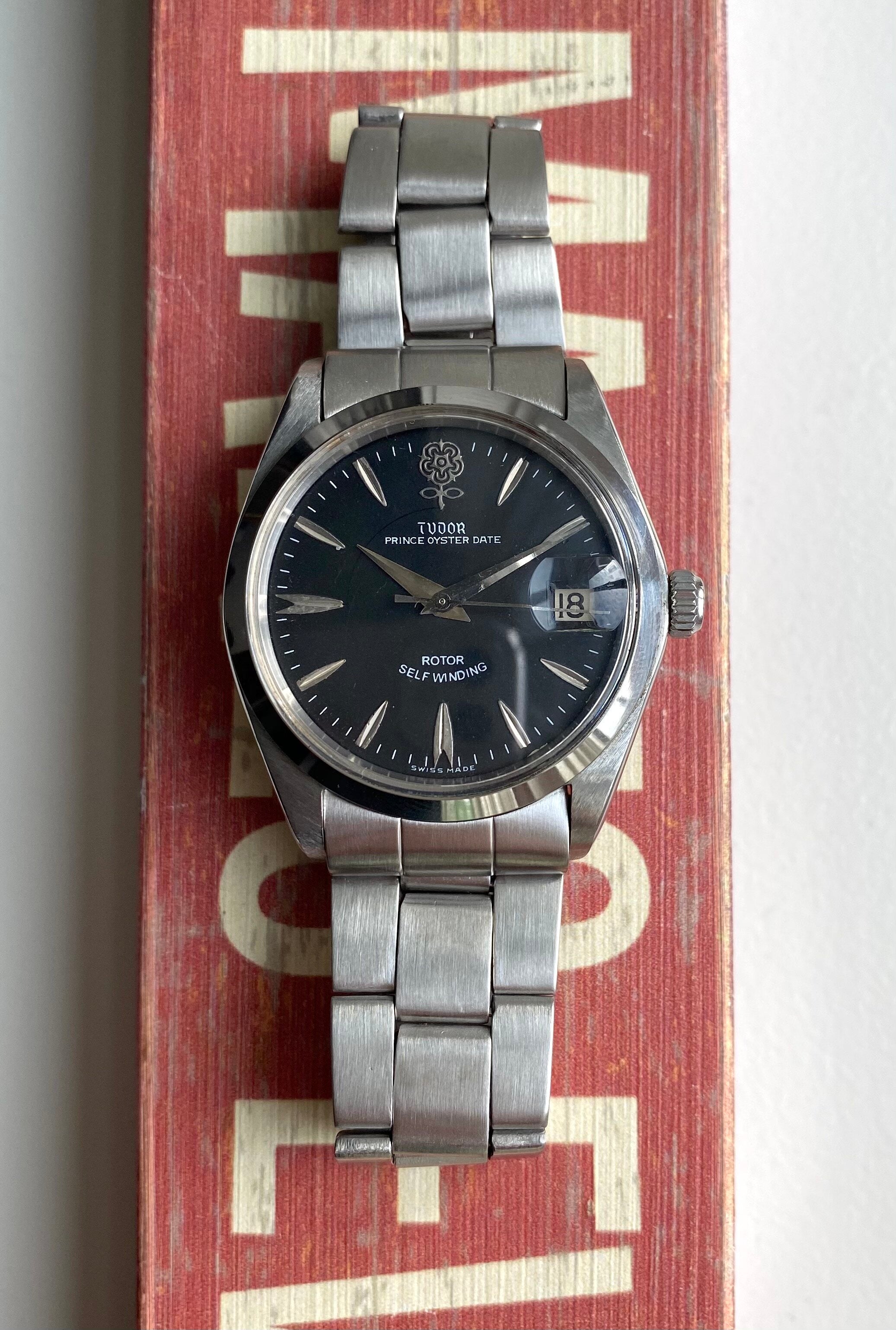 Tudor Oysterdate — Black "Rose" Dial