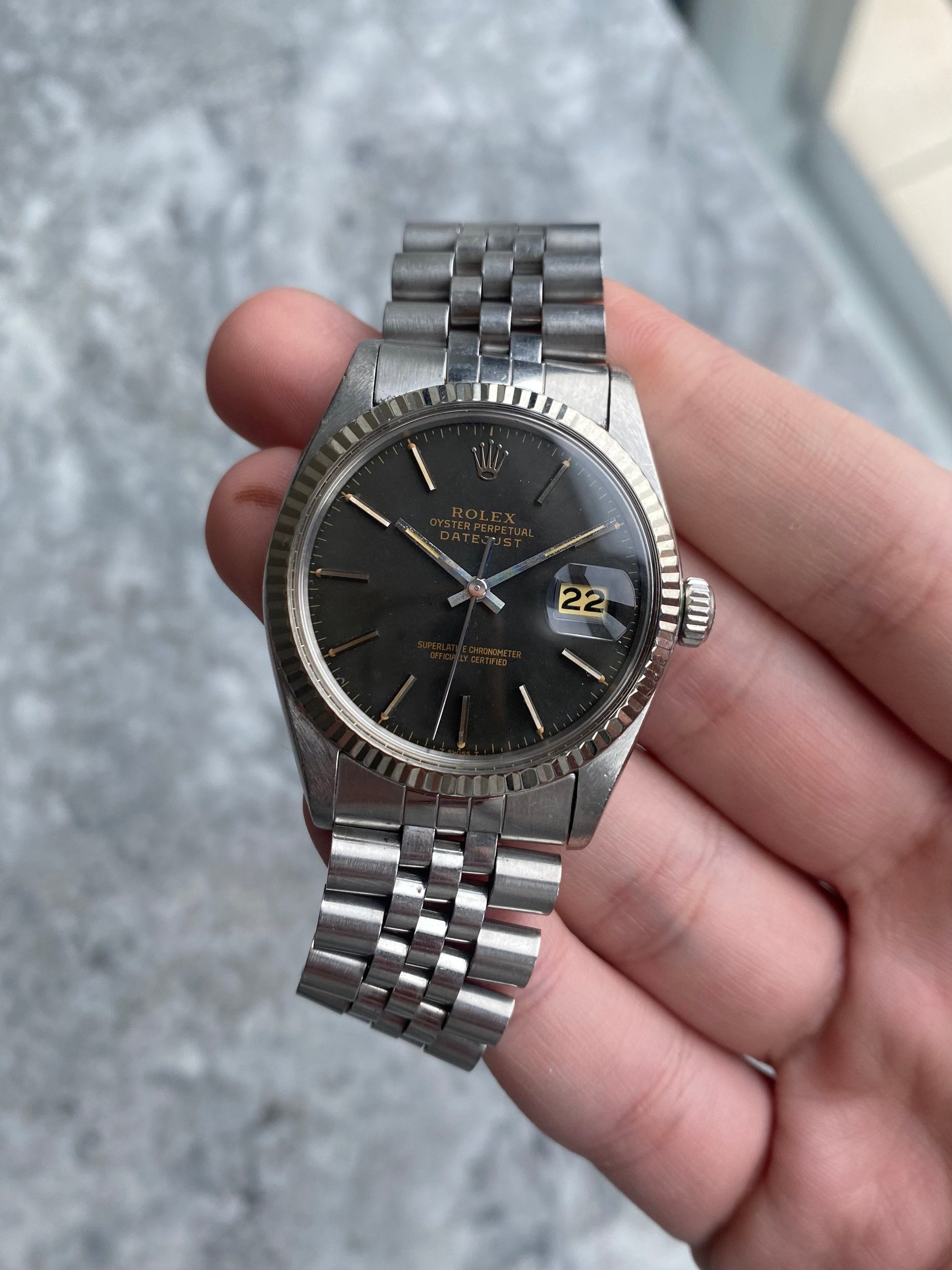 Rolex Datejust 16014 - Tropical Dial.