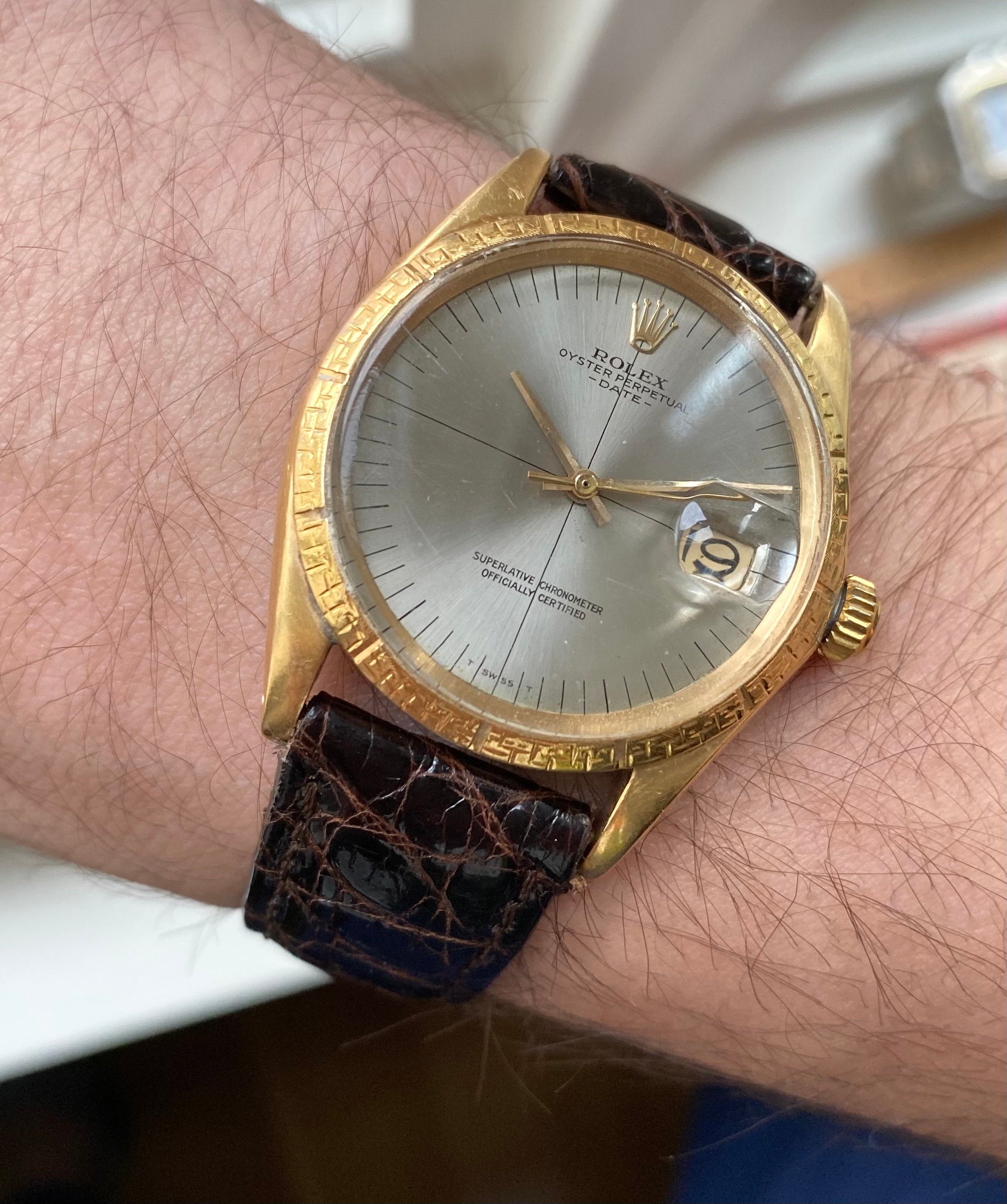 Rolex Oyster Perpetual ref. 1506 — 14k Yellow Gold