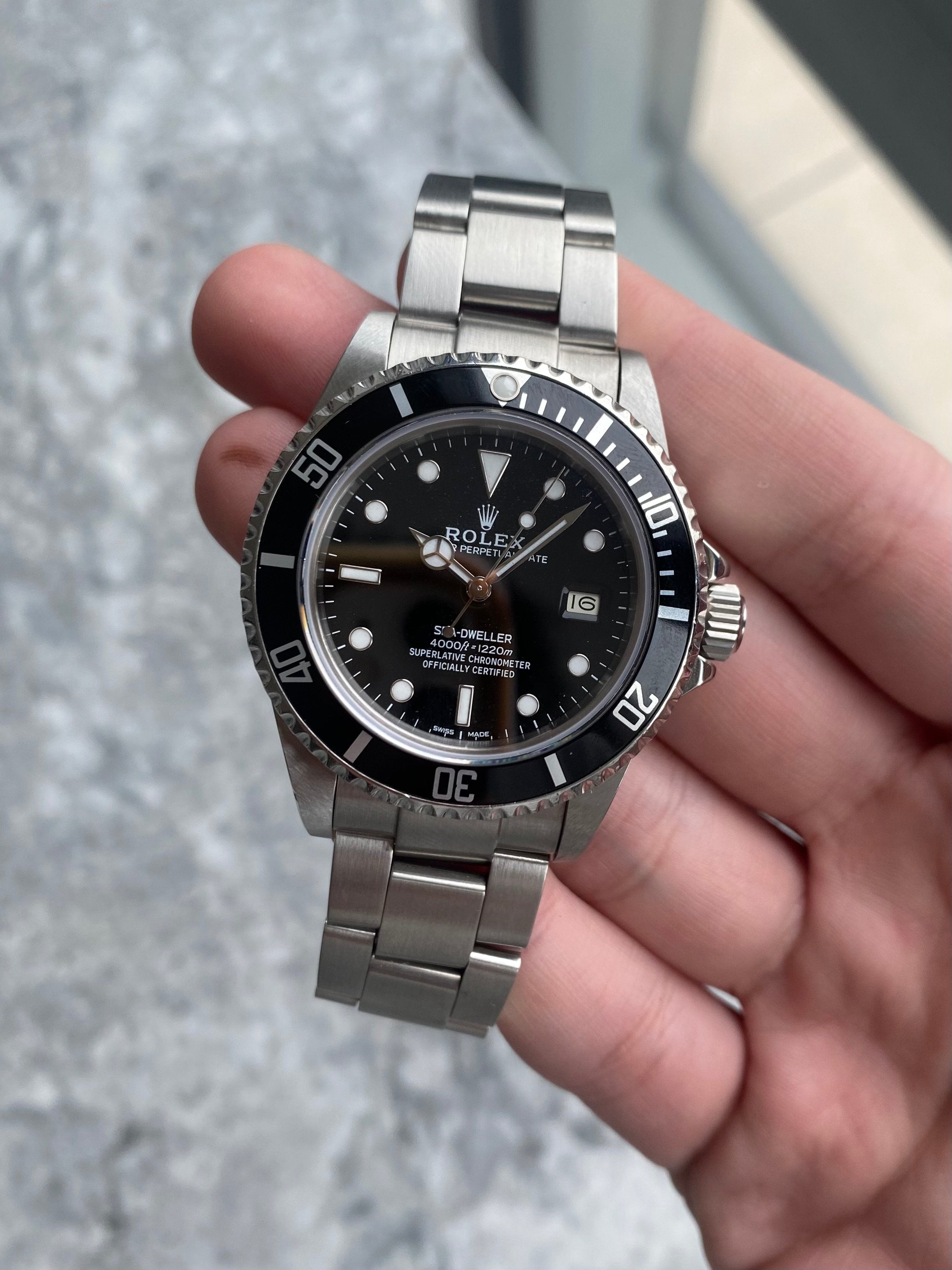 Rolex Seadweller M16660 - Service Card.