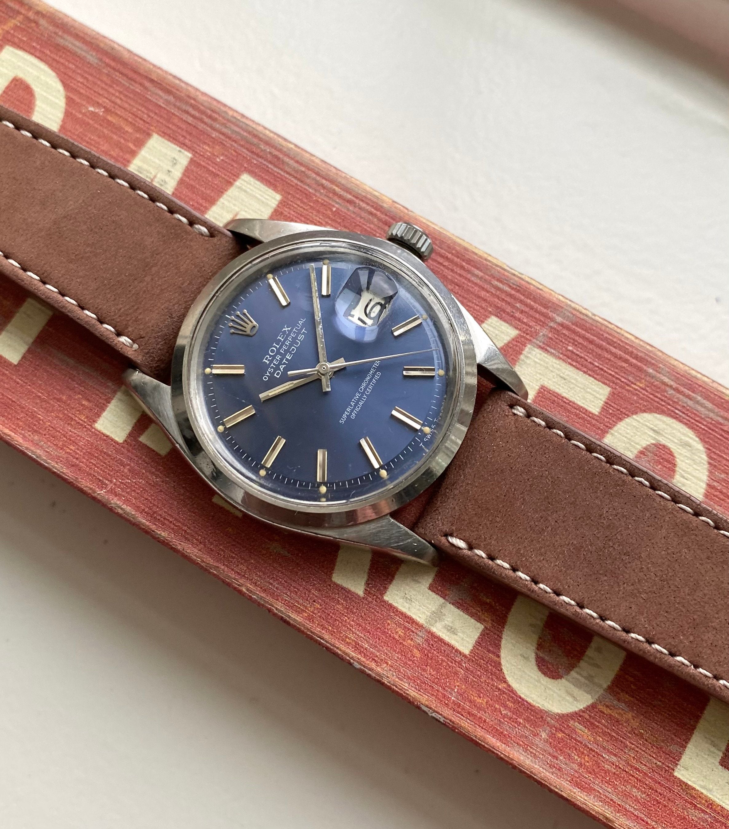 Rolex Datejust ref. 1600 — Blue Dial