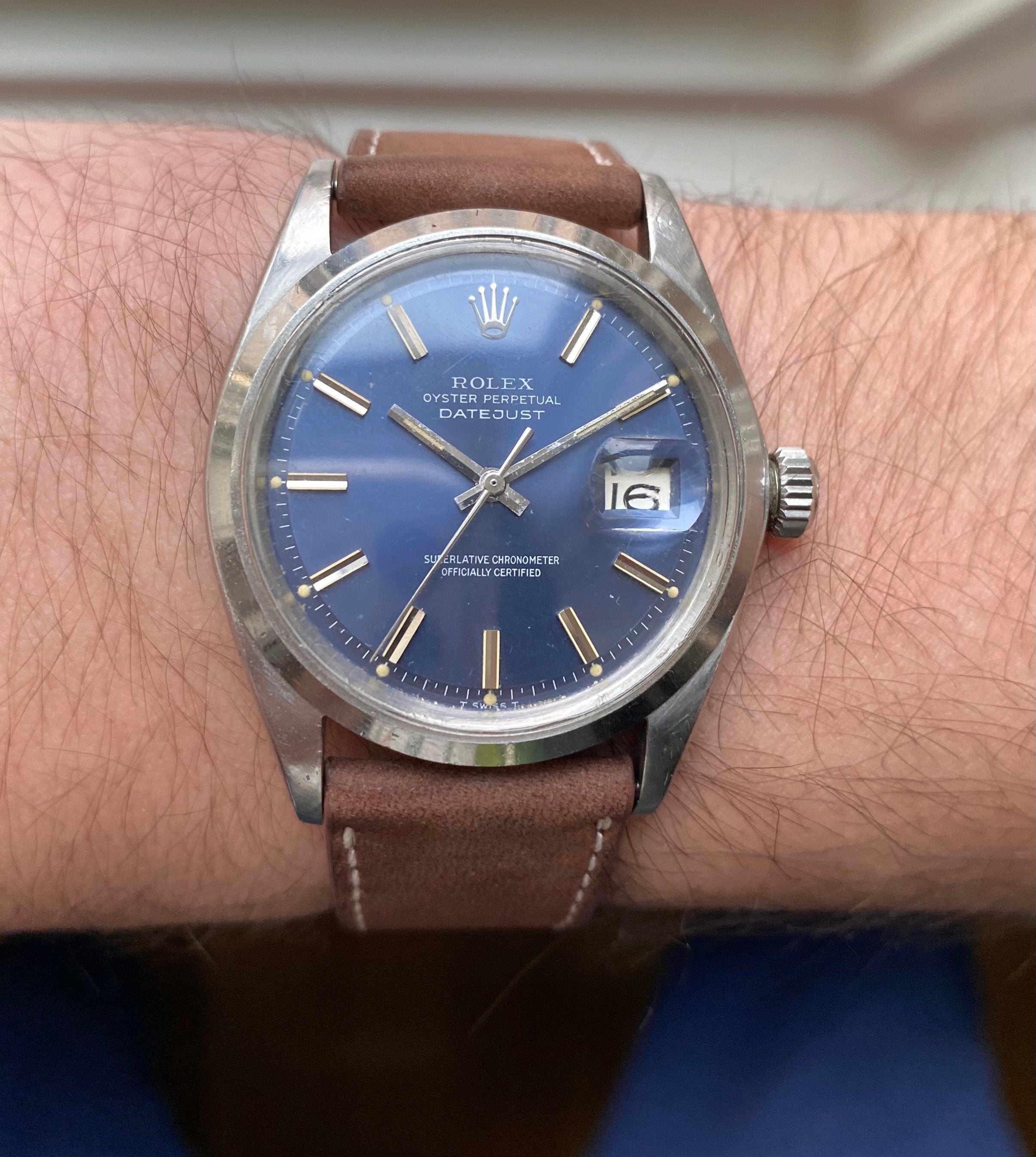 Rolex Datejust ref. 1600 — Blue Dial