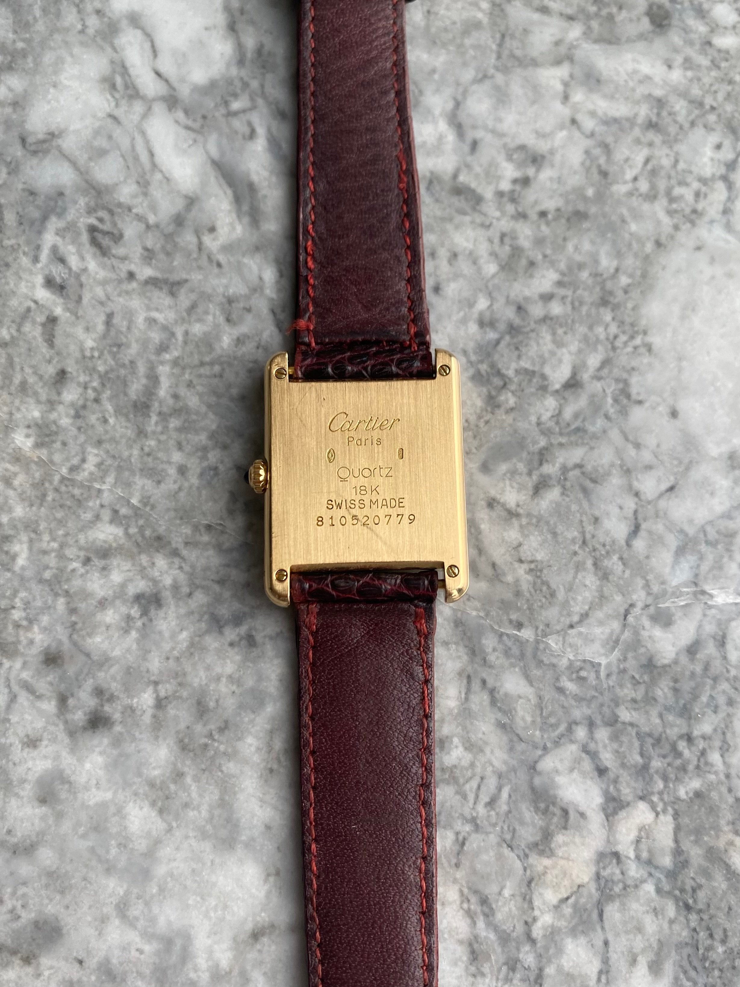 Cartier Tank Louis - 18K Yellow Gold.