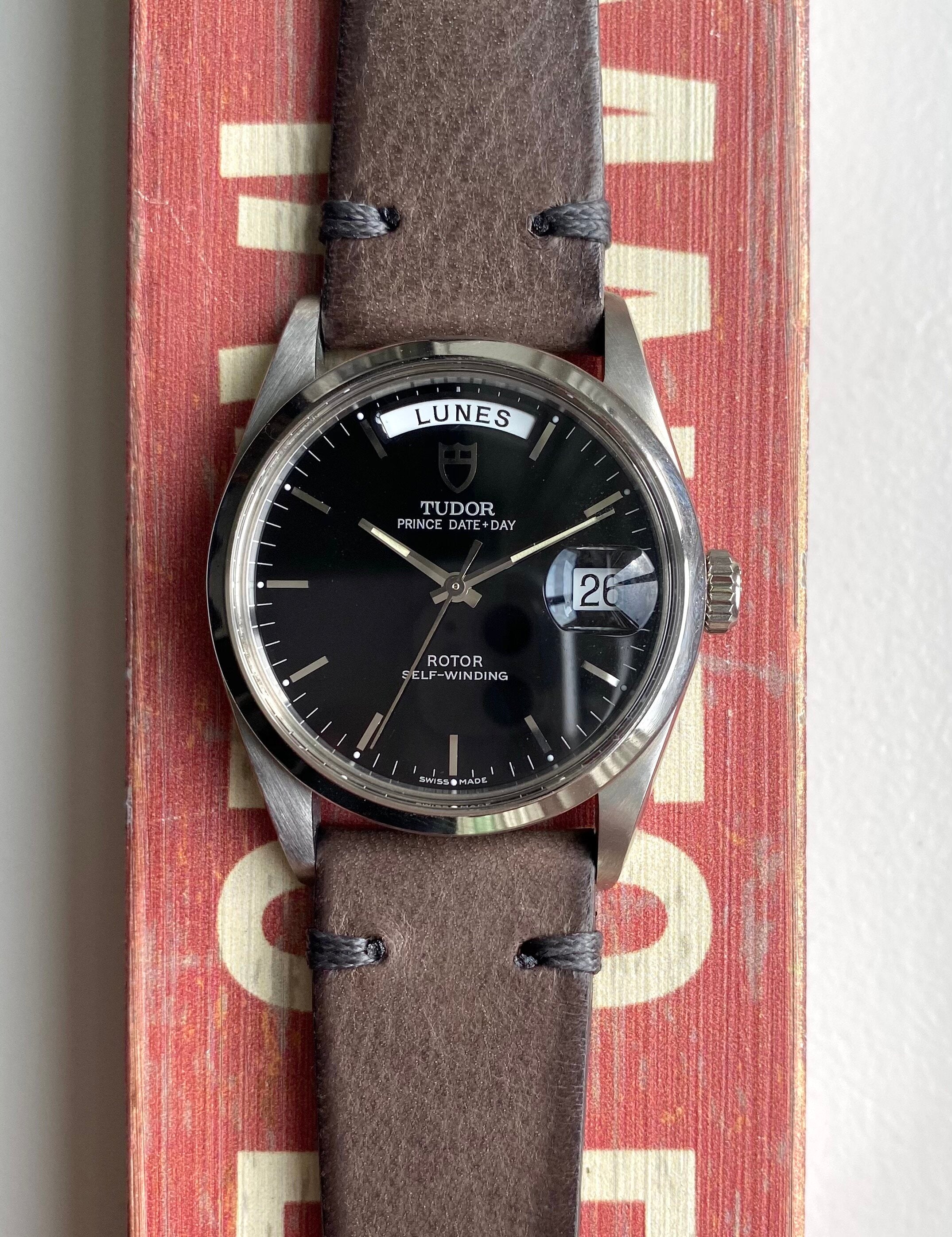 Tudor Date-day — Black Dial with Service Papers